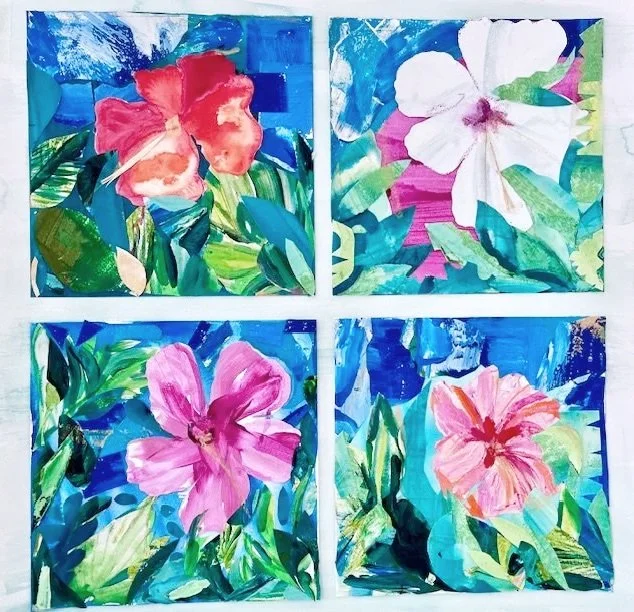 Hibiscus // 2026 // Mixed media // 60cm x 57.5cm // £480