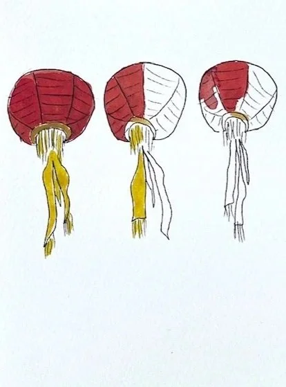 Fading Memories Series // 2026 // Ink, Gouache // 15cm x 20cm