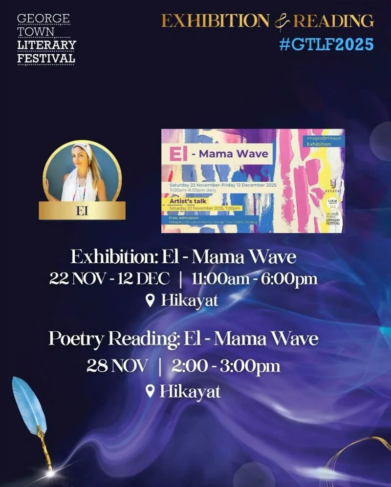 Exhibition and Reading, Georgetown Literary Festival, Penang, Malaysia, November 2025