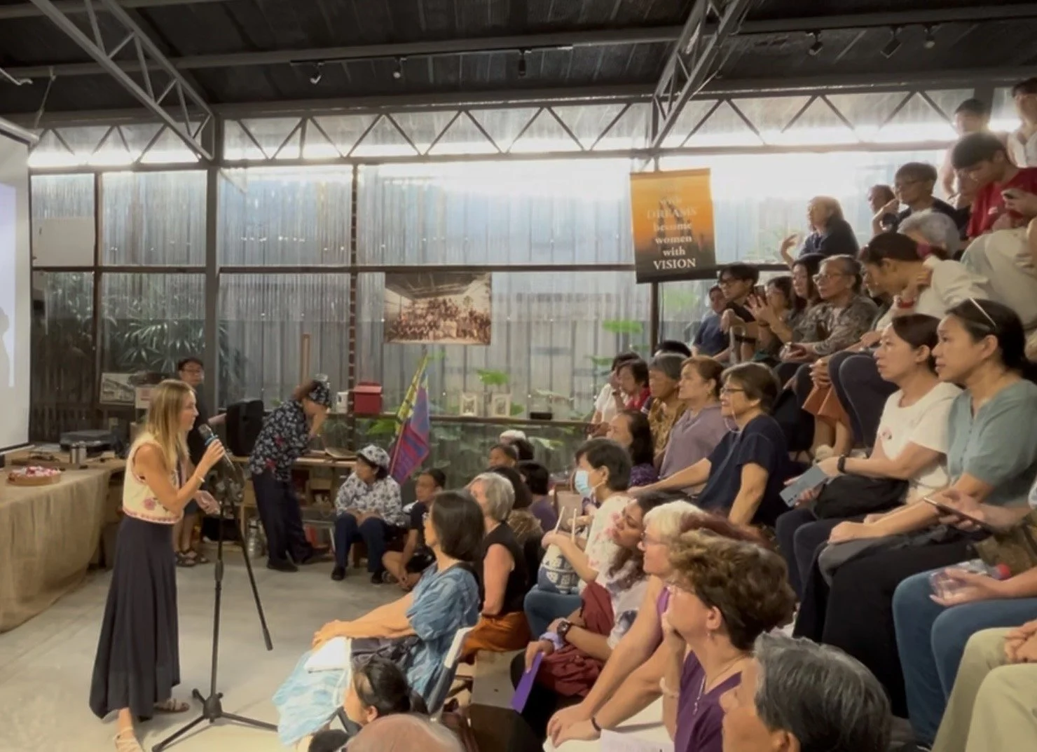 Reading at COEX, Hin Bus Depot, Penang, Malaysia, March 2025
