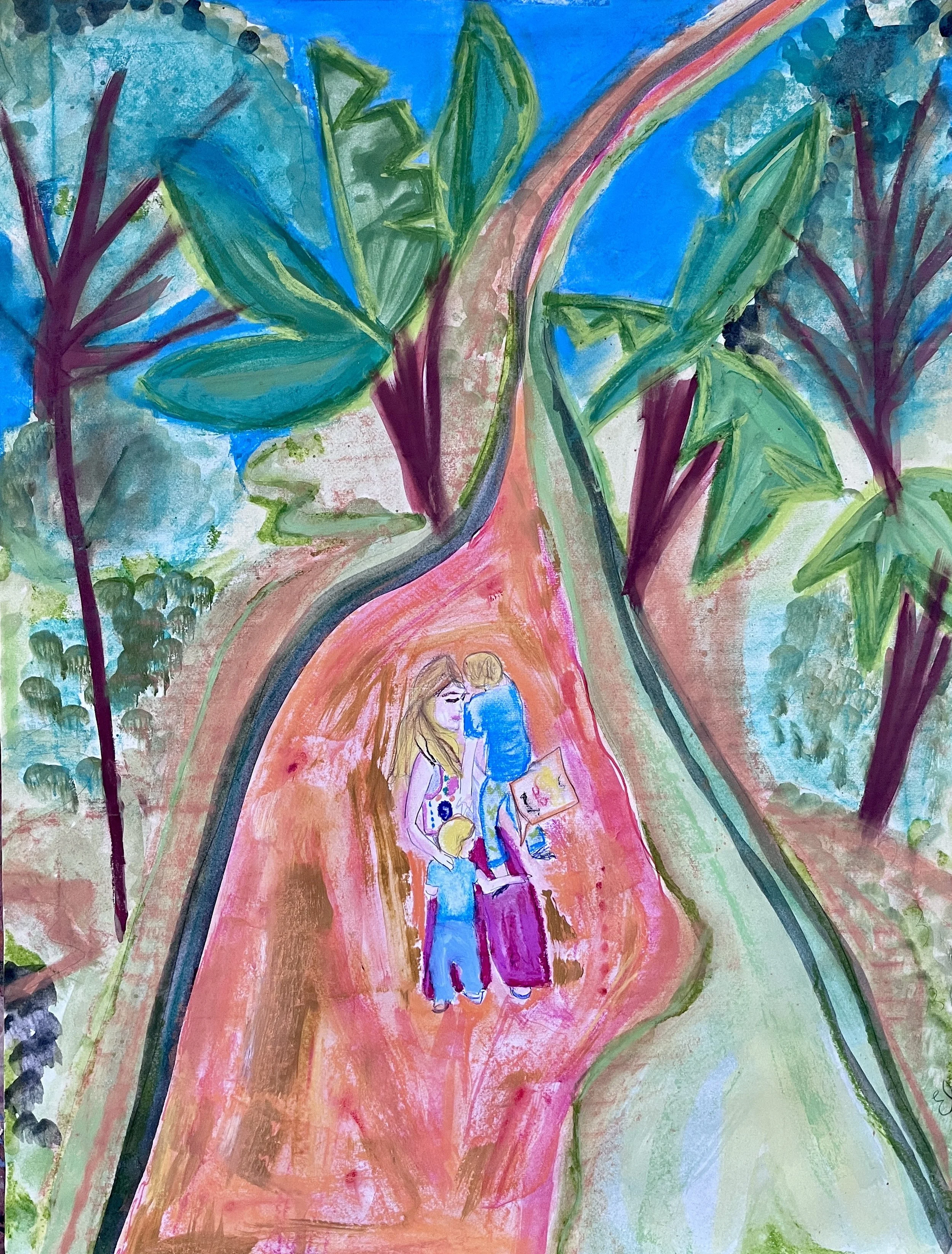 Ibu/Guests // 2026 // Mixed media // 60cm x 45cm // £430