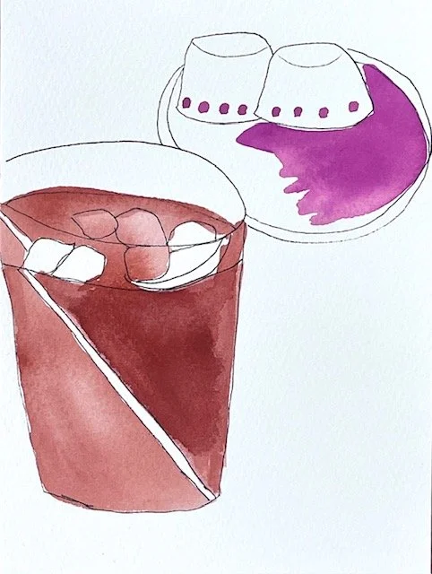 Fading Memories Series // 2026 // Ink, Watercolour, Gouache // 15cm x 20cm