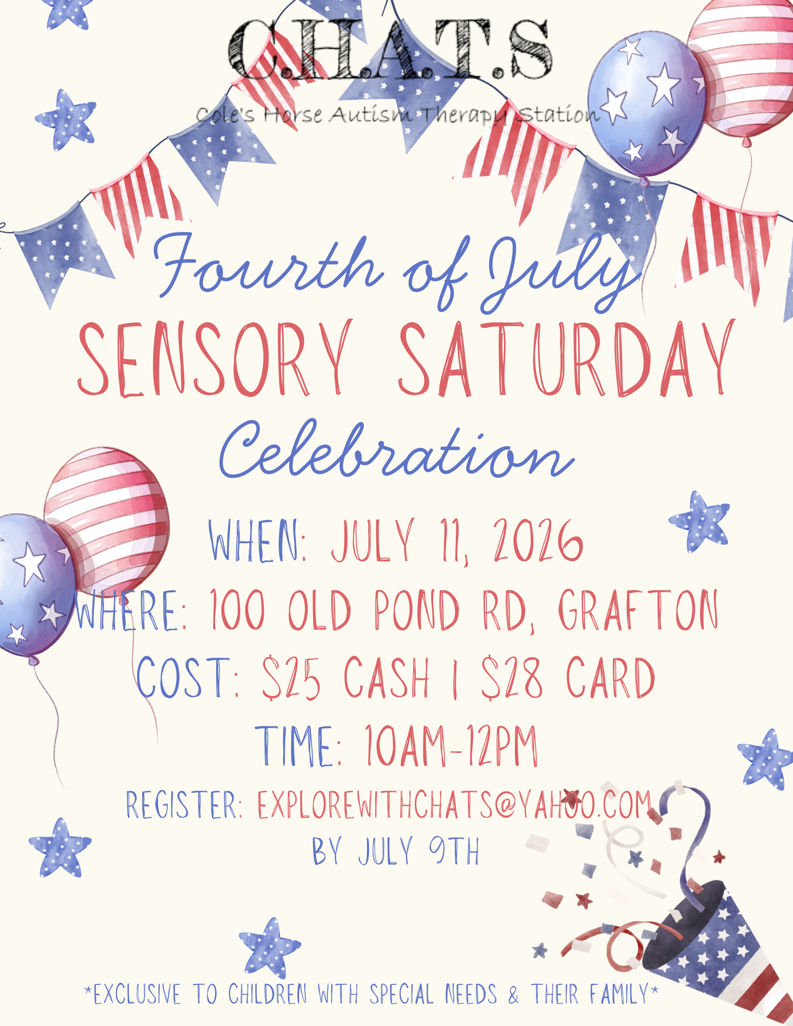 July Sensory Saturday