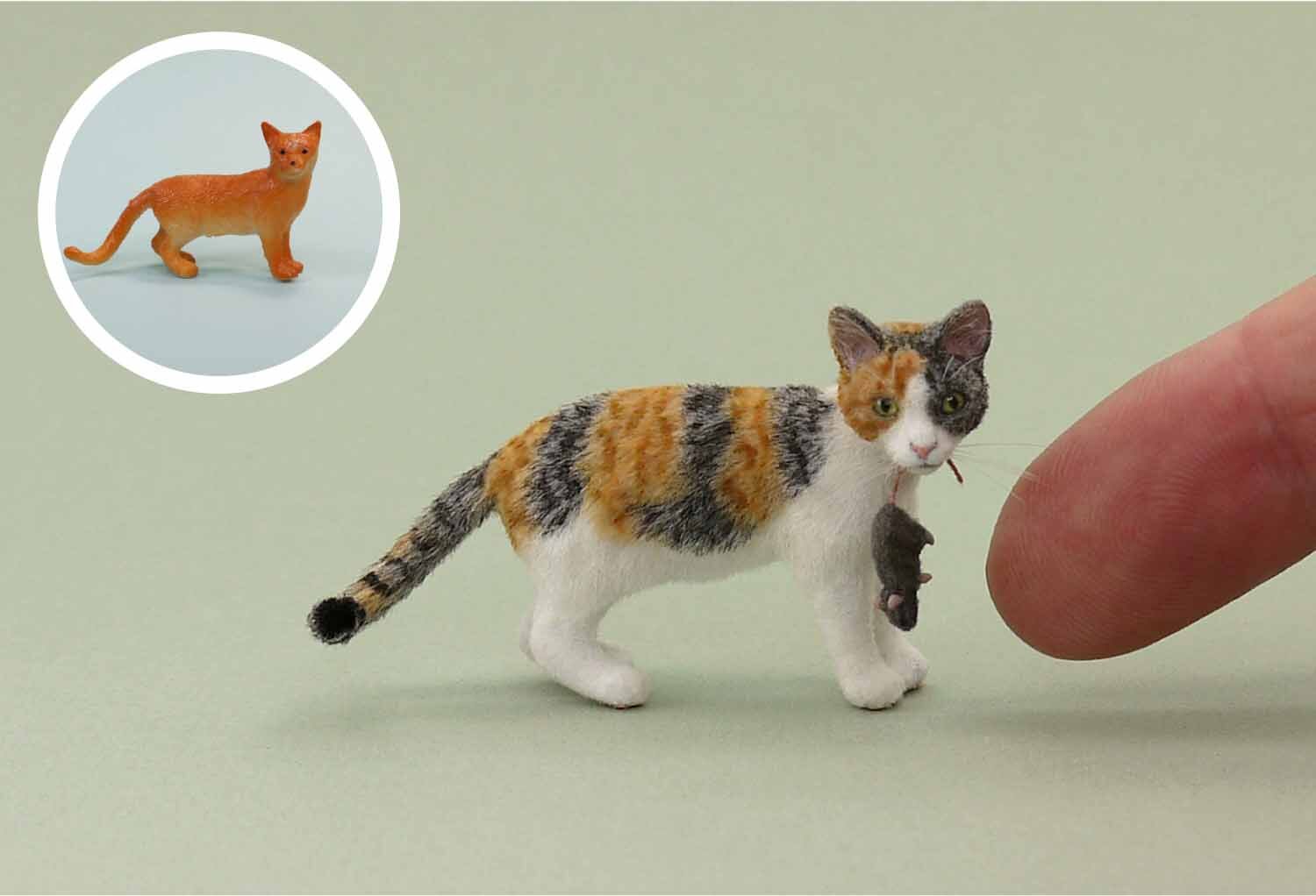 Dollhouse Miniature Pet Cat Animals 1:12 one inch scale K33  Dollys Gallery 