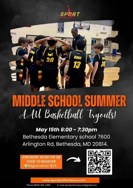 MIDDLE SCHOOL SUMMER AAU BASKETBALL TRYOUTS