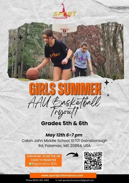 GIRLS SUMMER AAU BASKETBALL TRYOUTS (5TH & 6TH GRADE)