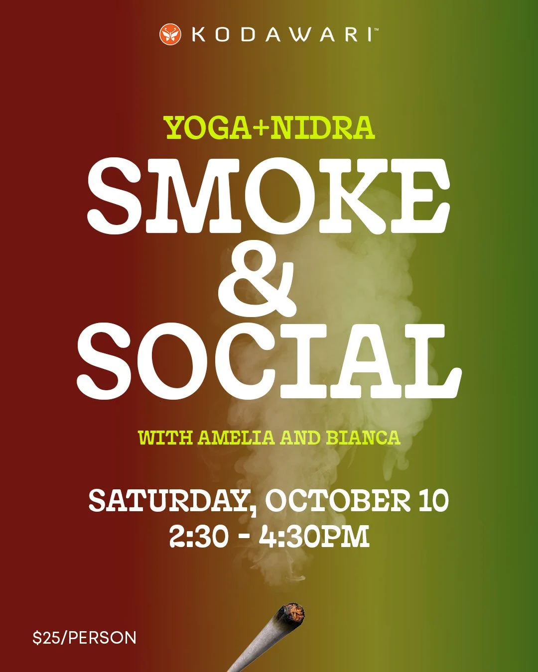 Smoke and Social Yoga+Nidra