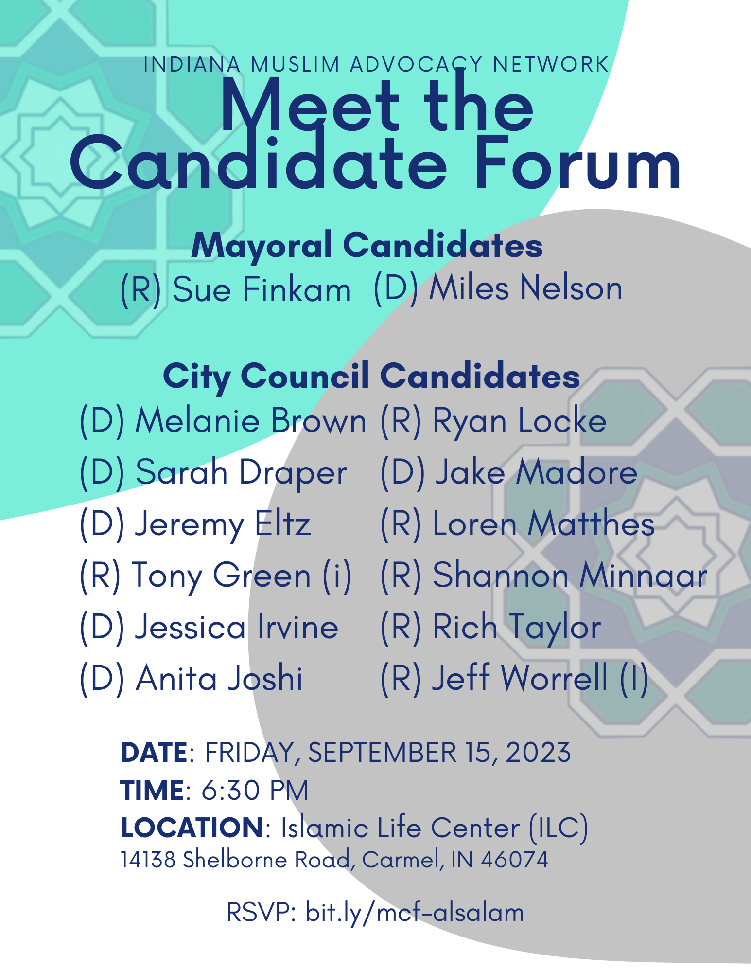 Carmel Meet The Candidate Forum — Greater Indianapolis Multifaith Alliance