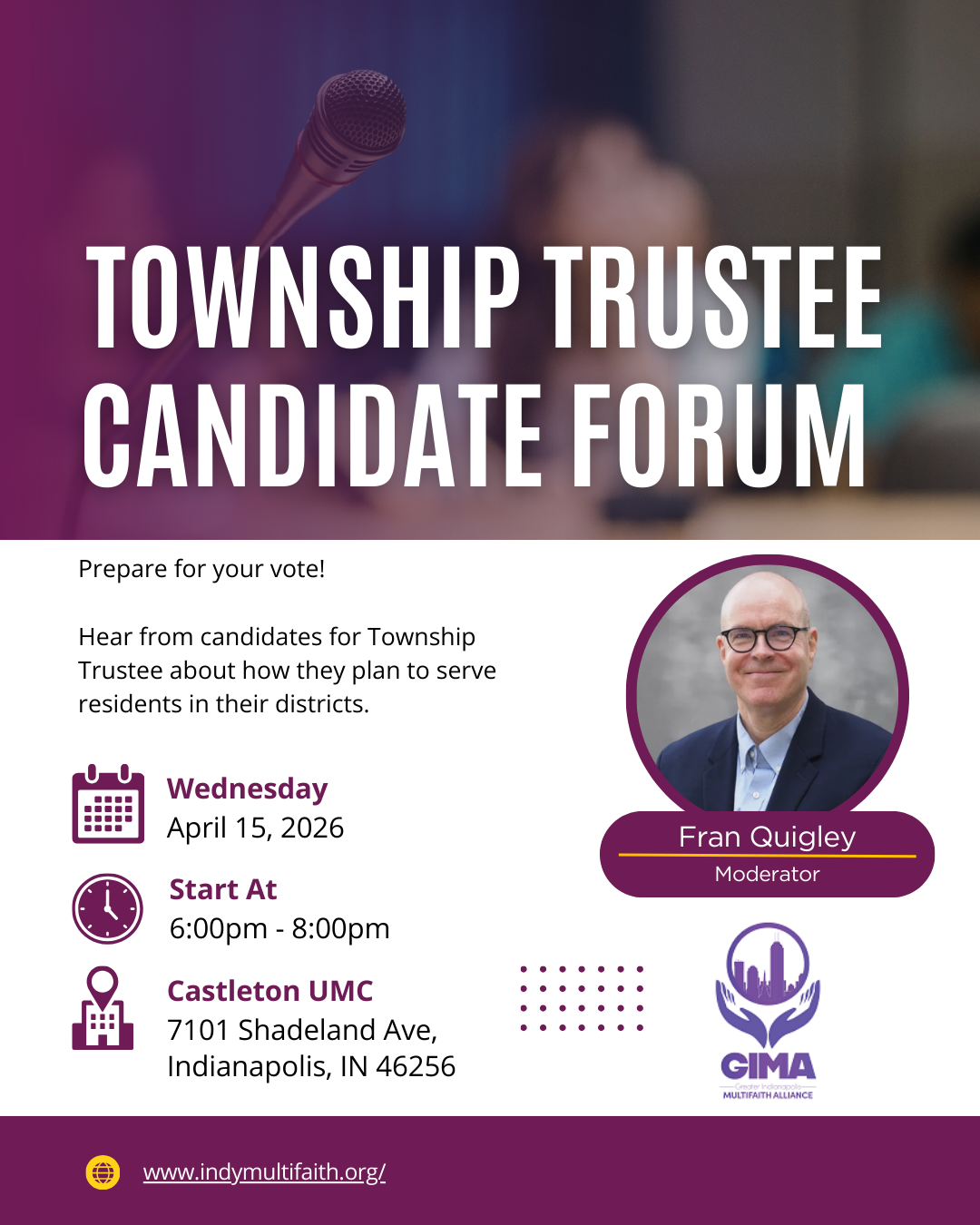 Township Trustee Candidate Forum
