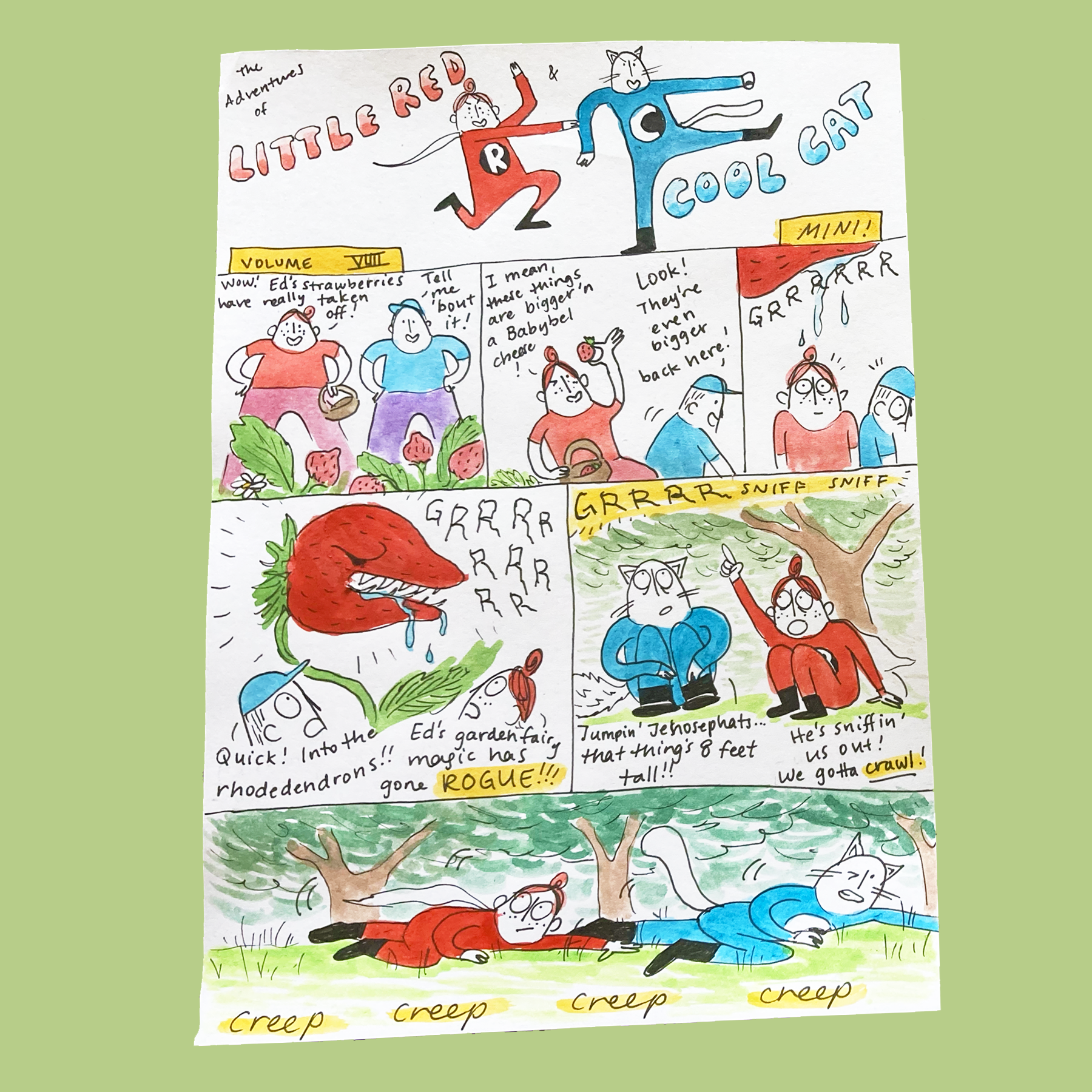 Little Red & Cool Cat