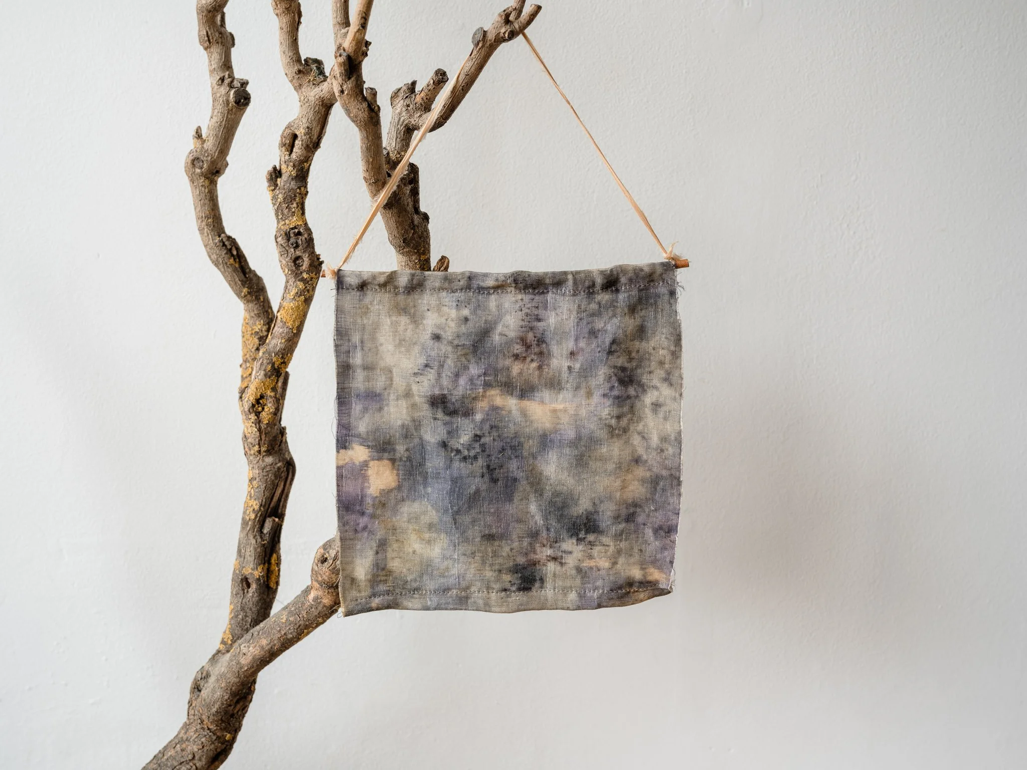 Naturally dyed wall hanging
