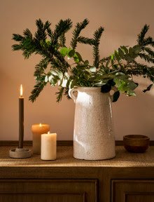 Ravello vase large in white