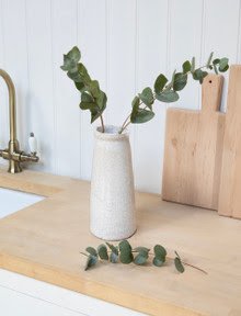 Ravello bottle vase in white