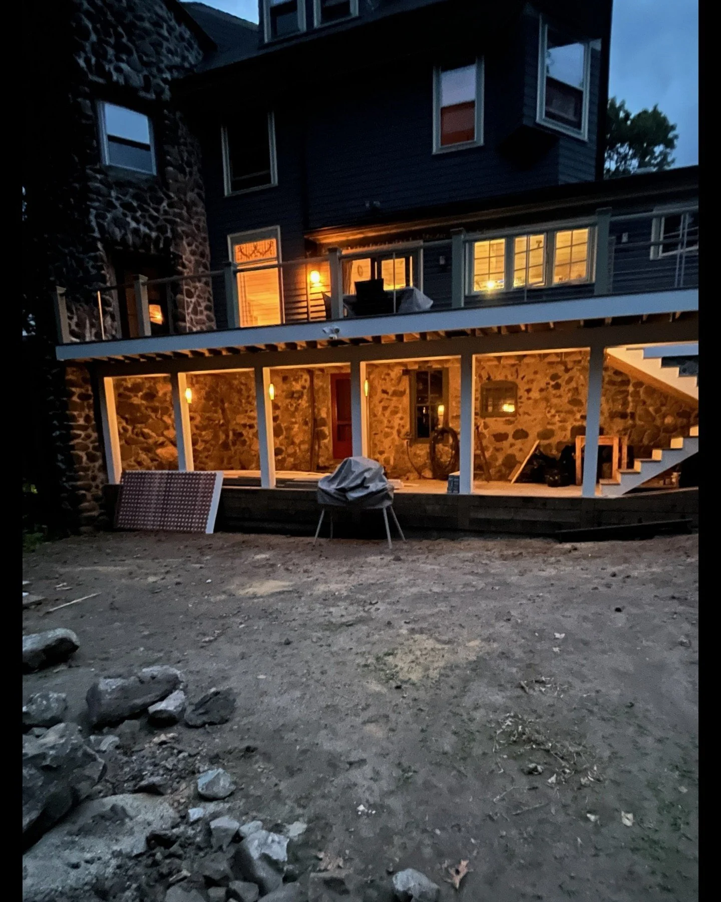 Phase One of a deck project. We'll bring it around the right side of the house in '26