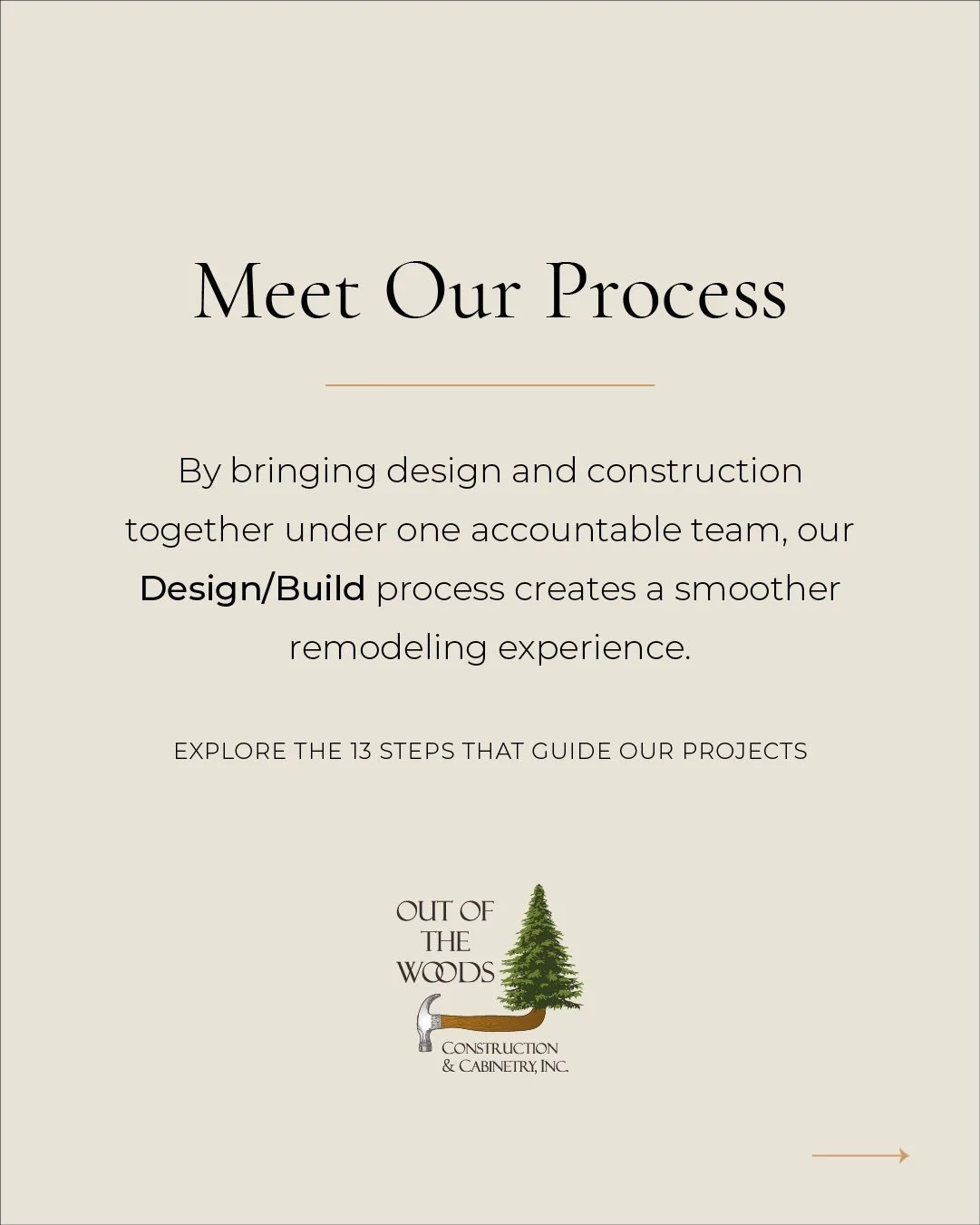 With our thorough planning process, we minimize changes during the construction phase. In fact, less than 3% of our revenue comes from Change Orders and those are almost purely discretionary&hellip;the client changed their mind or chose to add someth