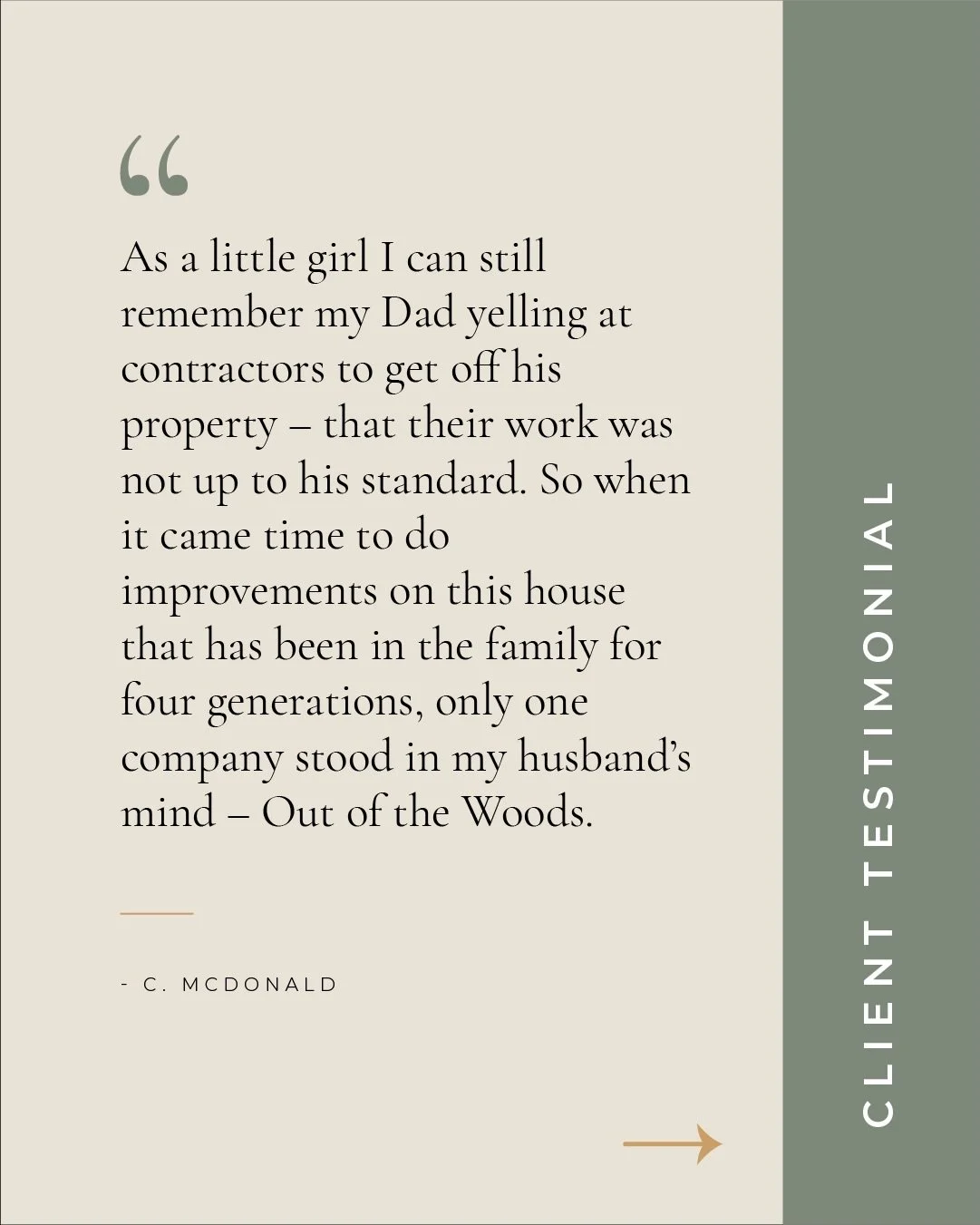 This testimonial speaks for itself. Trust built over decades, craftsmanship that stands the test of time, and a home filled with meaning.

Thank you for trusting Out of the Woods. ✨

#waltham #greaterbostonhomes