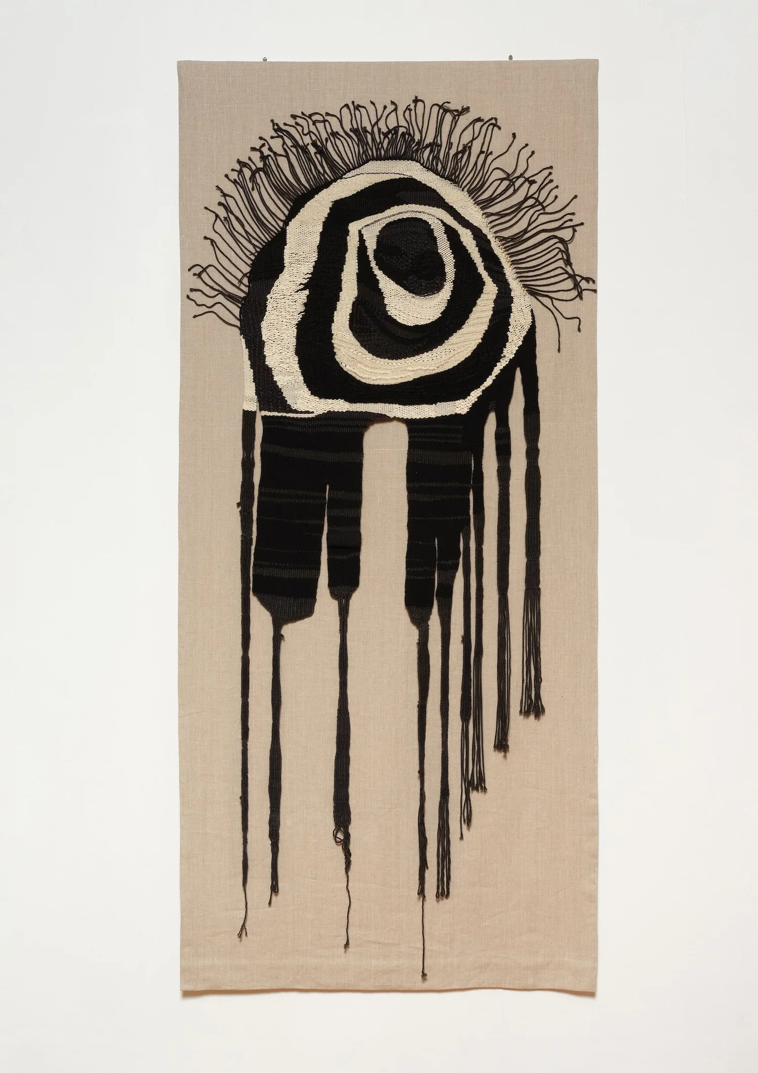 Hildur Hákonardóttir - The All Seeing Eye. 1969. Wool and linen. 208.5x95 cm. Private collection