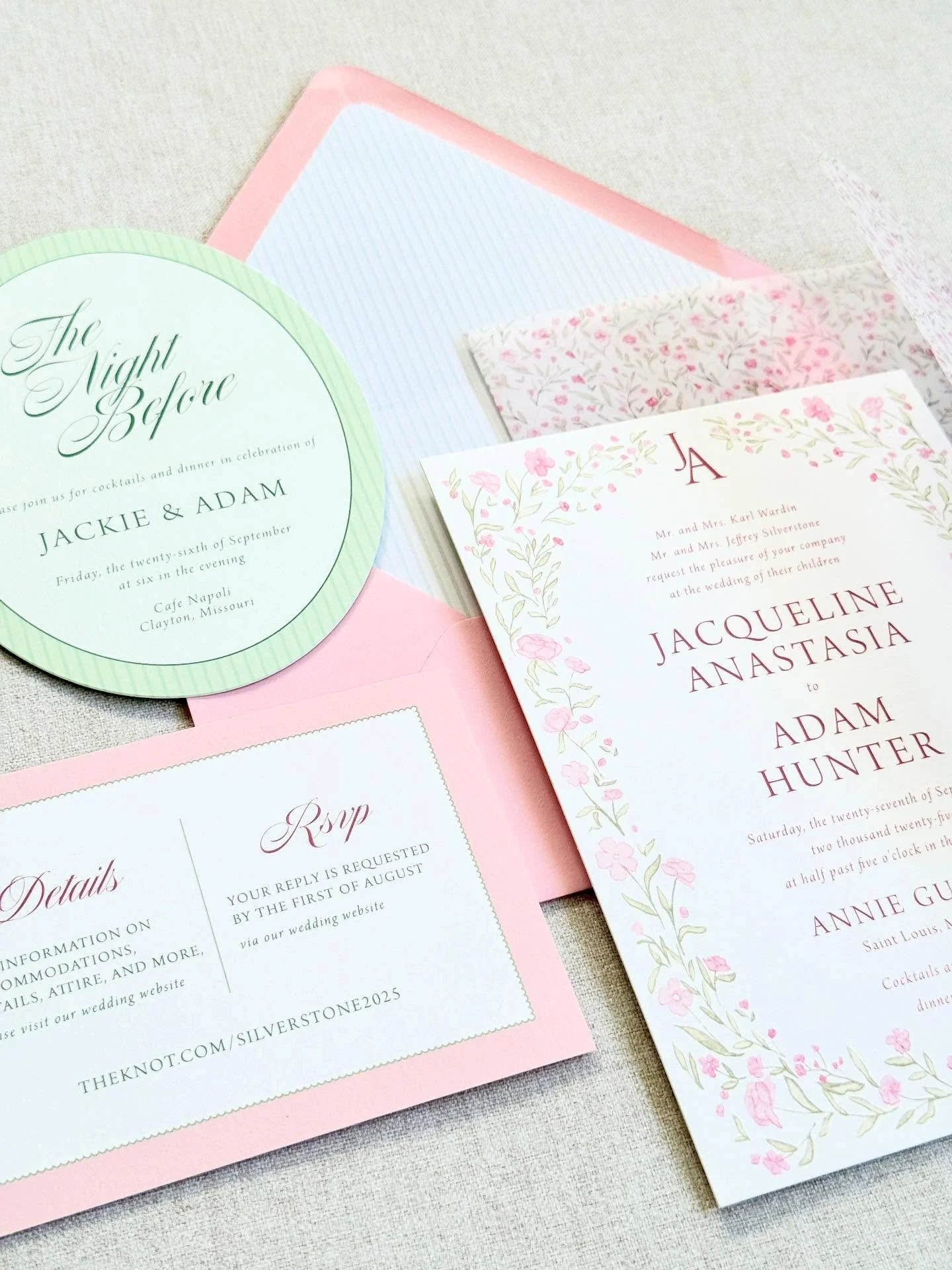 J&amp;A | a fairytale invitation suite💗