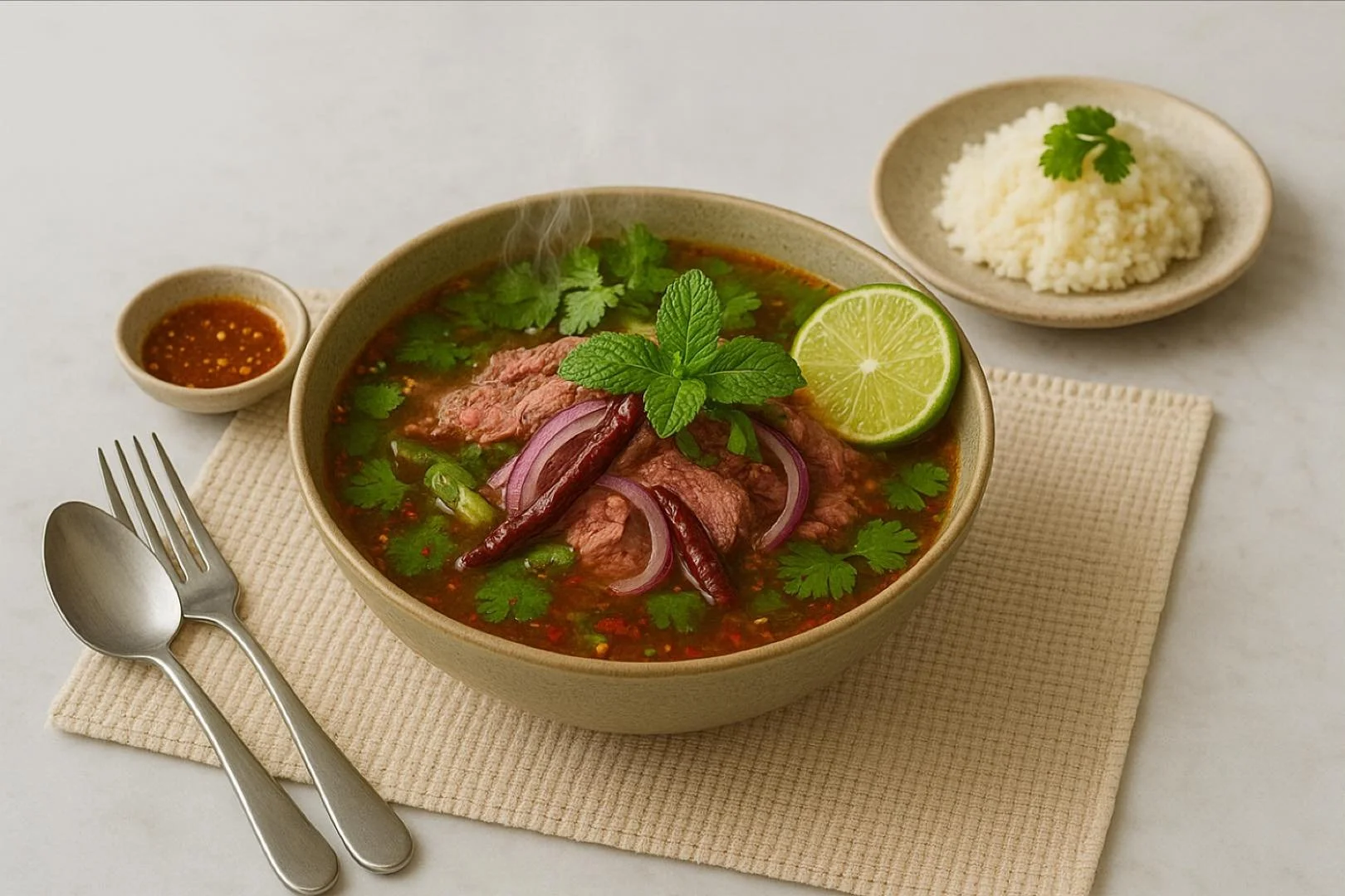Don&rsquo;t miss out on this special at Chada Thai! 🔥 If you still haven&rsquo;t tried our Tom Zap Nuer, it&rsquo;s time to change that! This Northeastern Thai favourite brings serious flavour &mdash; a bold, spicy kick, a tangy lime twist, and that