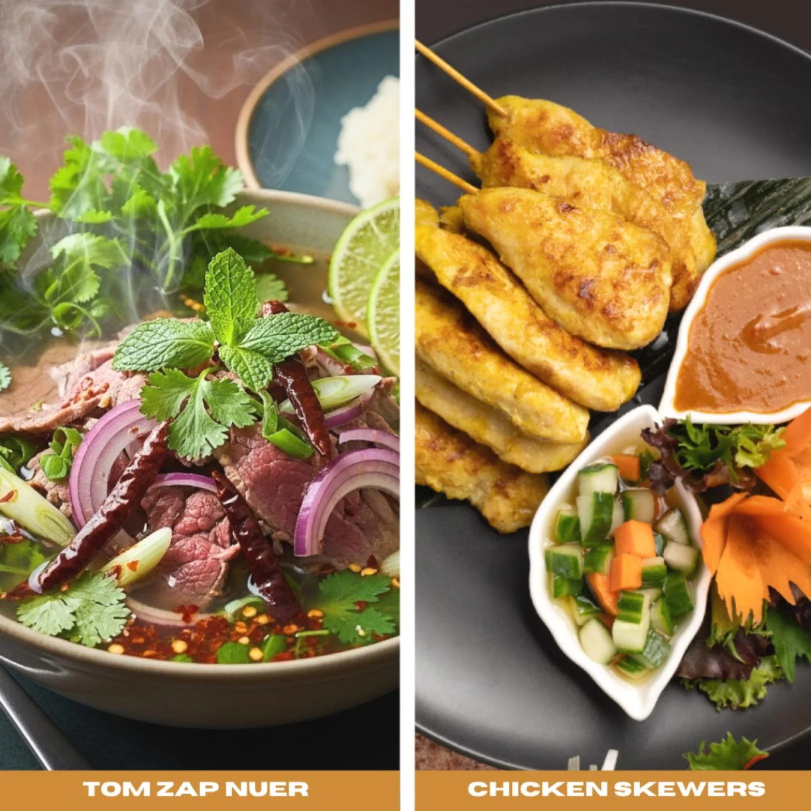 SPICE + SIZZLE ALERT! 🔥Two delicious specials are still running at Chada Thai &mdash; available until December 31st!

🍲 Tom Zap Nuer For those who love bold flavours, this Northeastern Thai soup brings a spicy kick, a bright tang of lime, and an ar