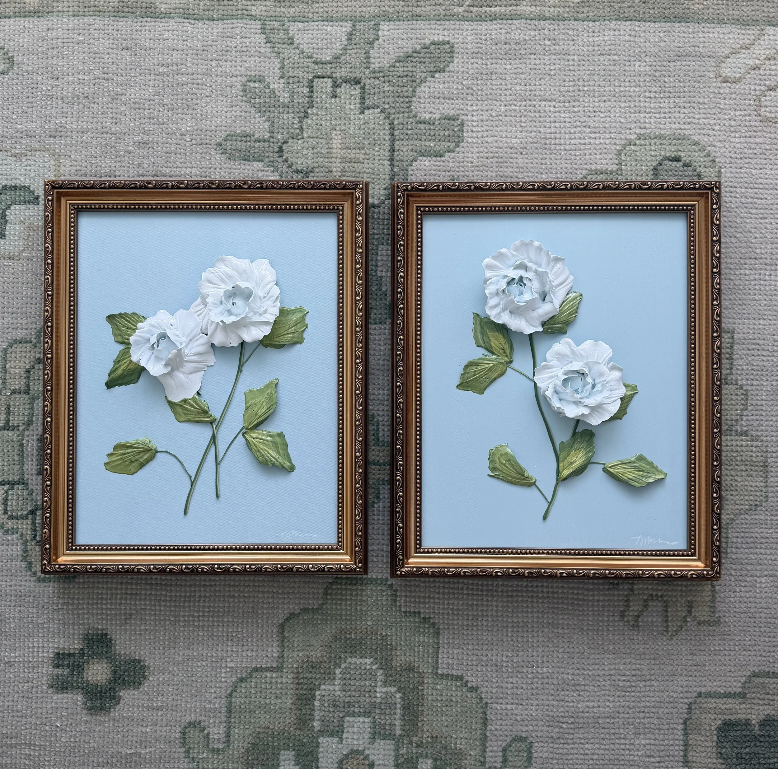 Light Blue Roses I & II