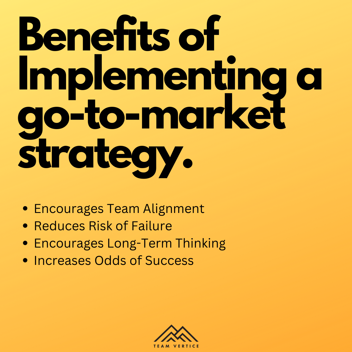 Benefits of a B2B go-to-market strategy