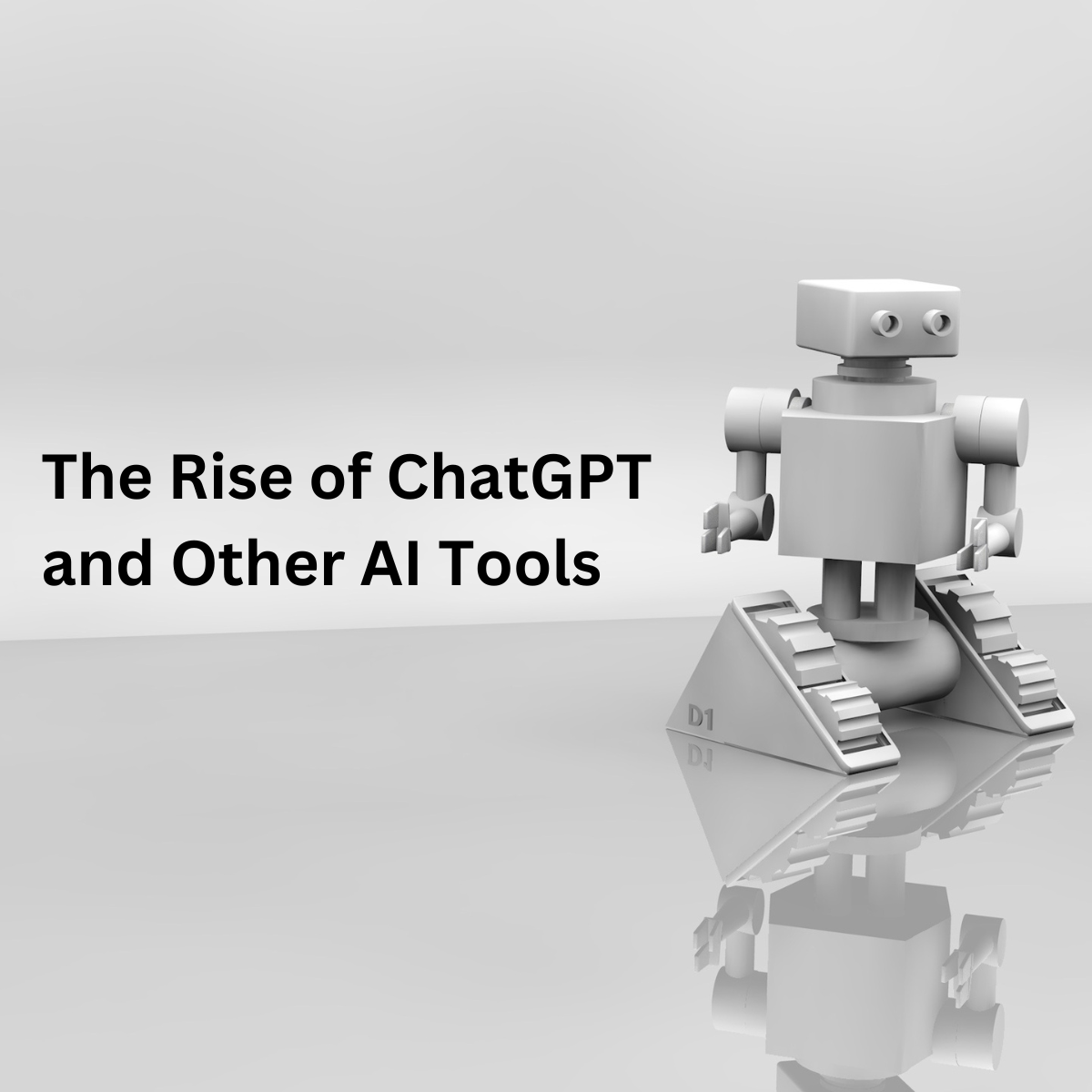 AI generated robot introducing blog about ChatGPT and other AI tools