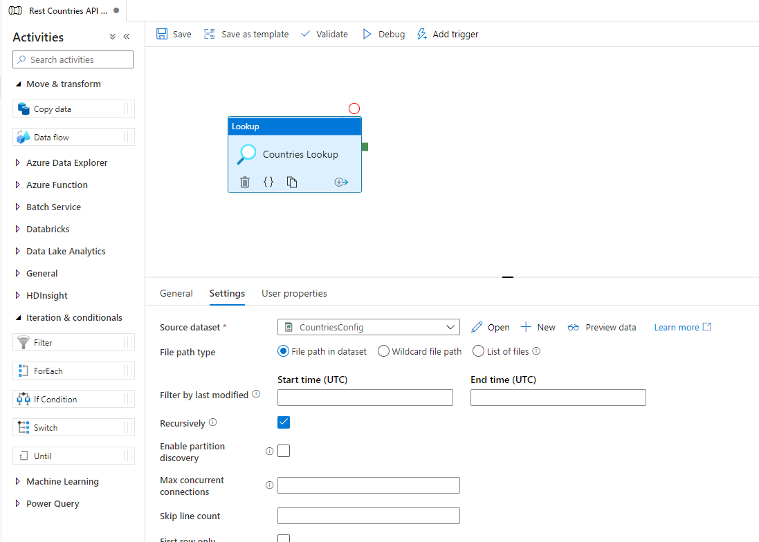Dynamically calling REST APIs in Azure Data Factory — The Data Swamp