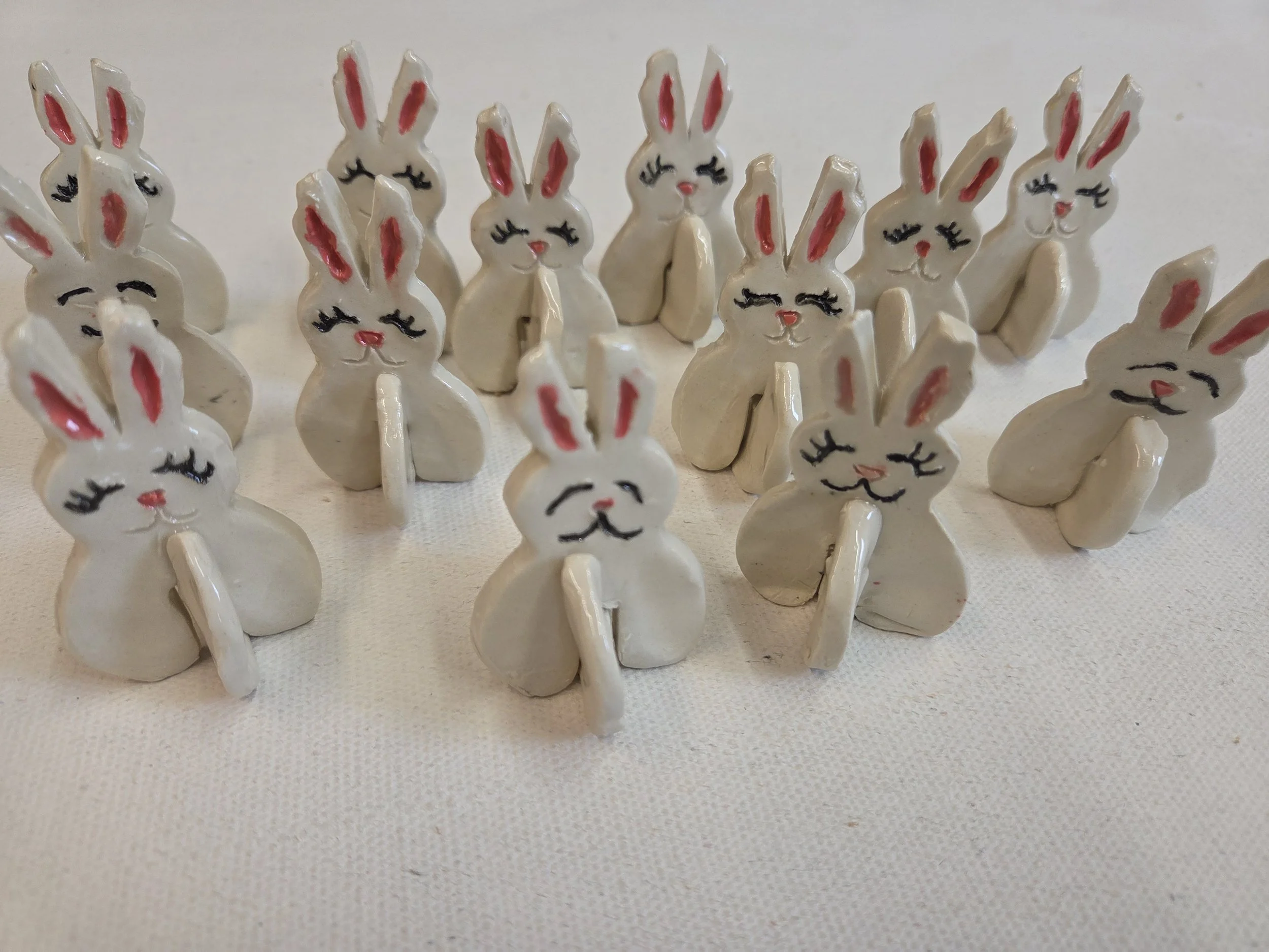 May: Hand-Building Class – 3 Bunnies