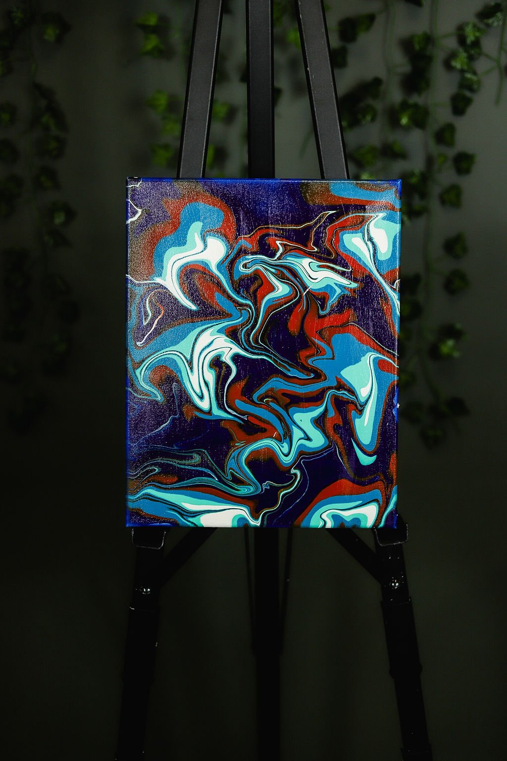 November: Acrylic Pour Marble Technique
