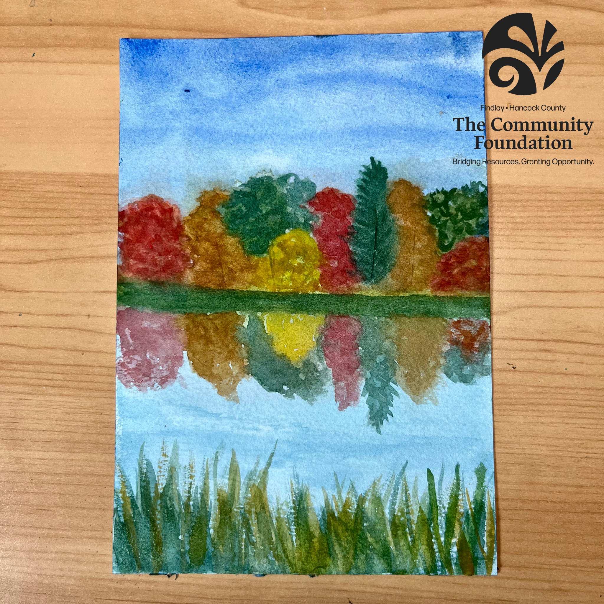 September: Watercolor Fall Landscape - Fun for All