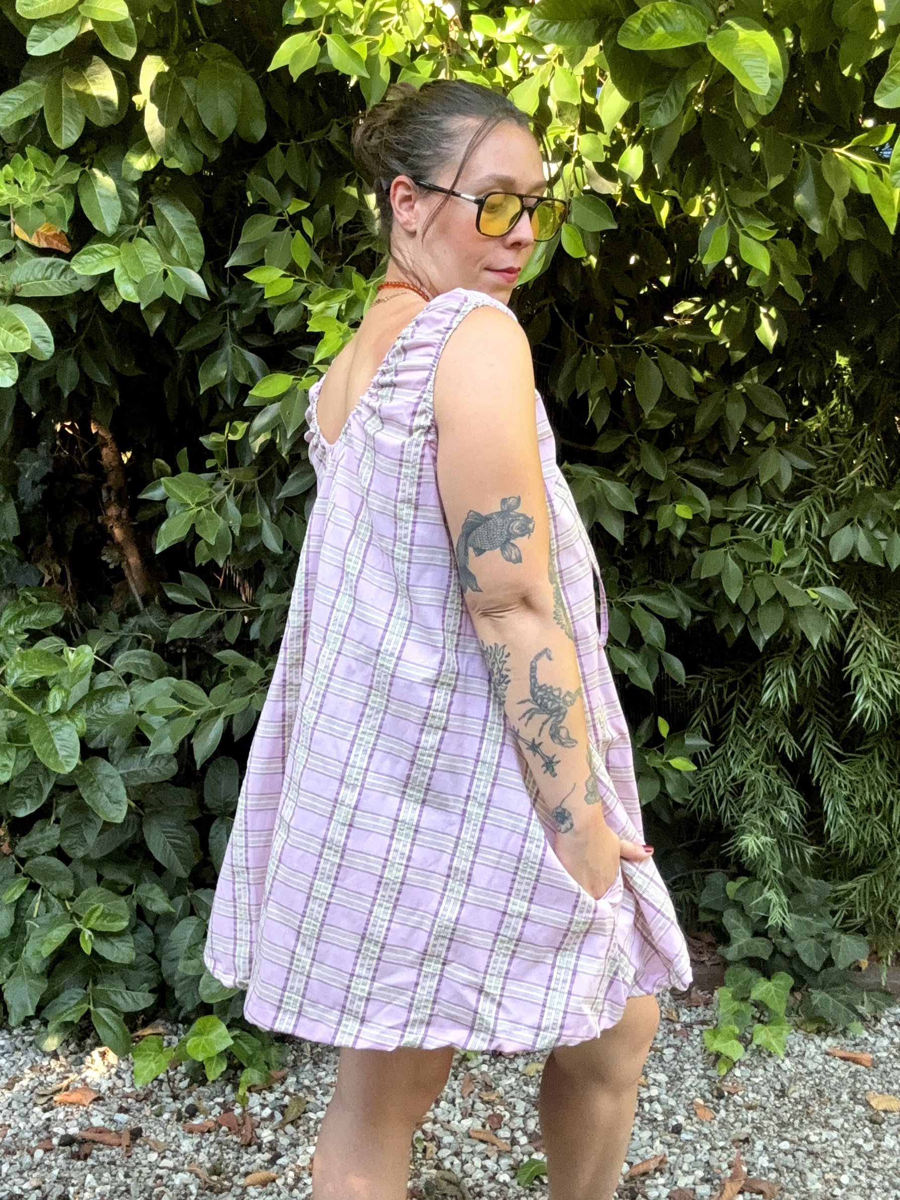 Louise Dress in Purple