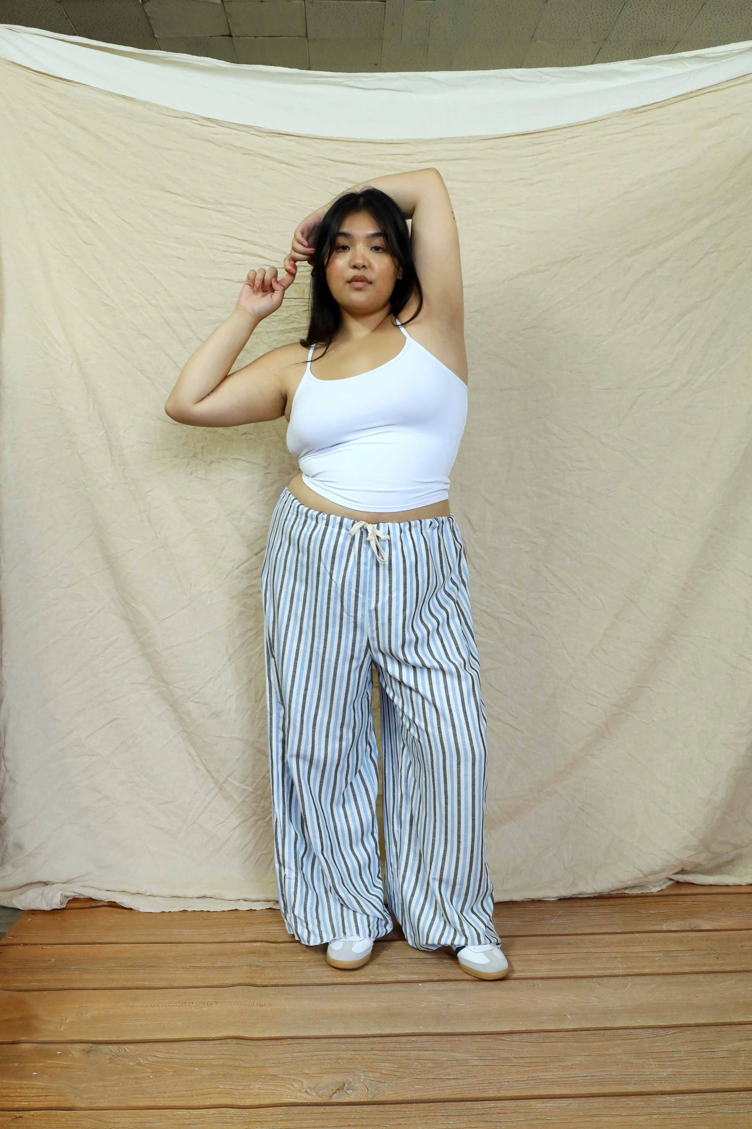 Linen Bestie Pants in Blue