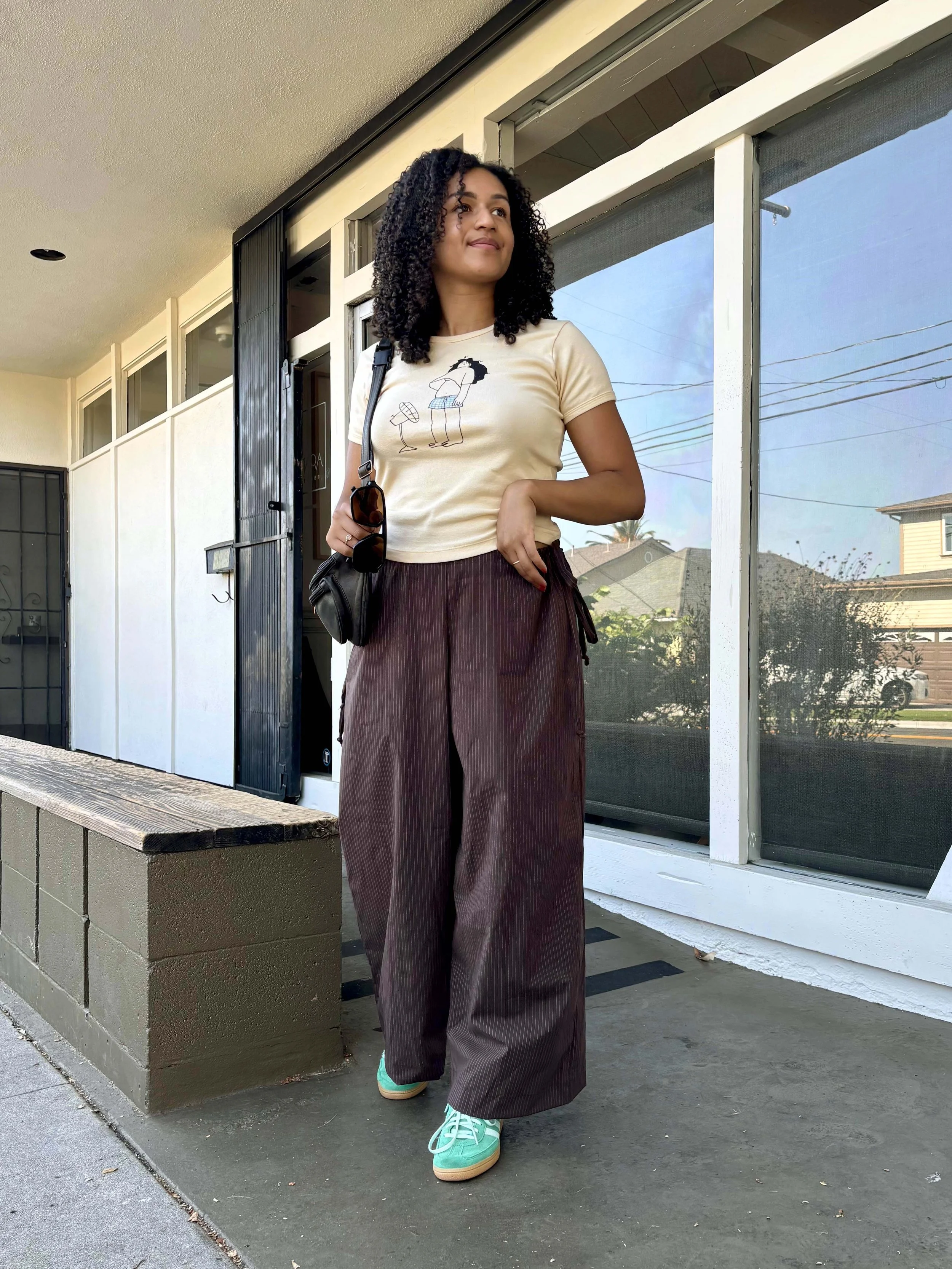 Tie me up Pants in Brown