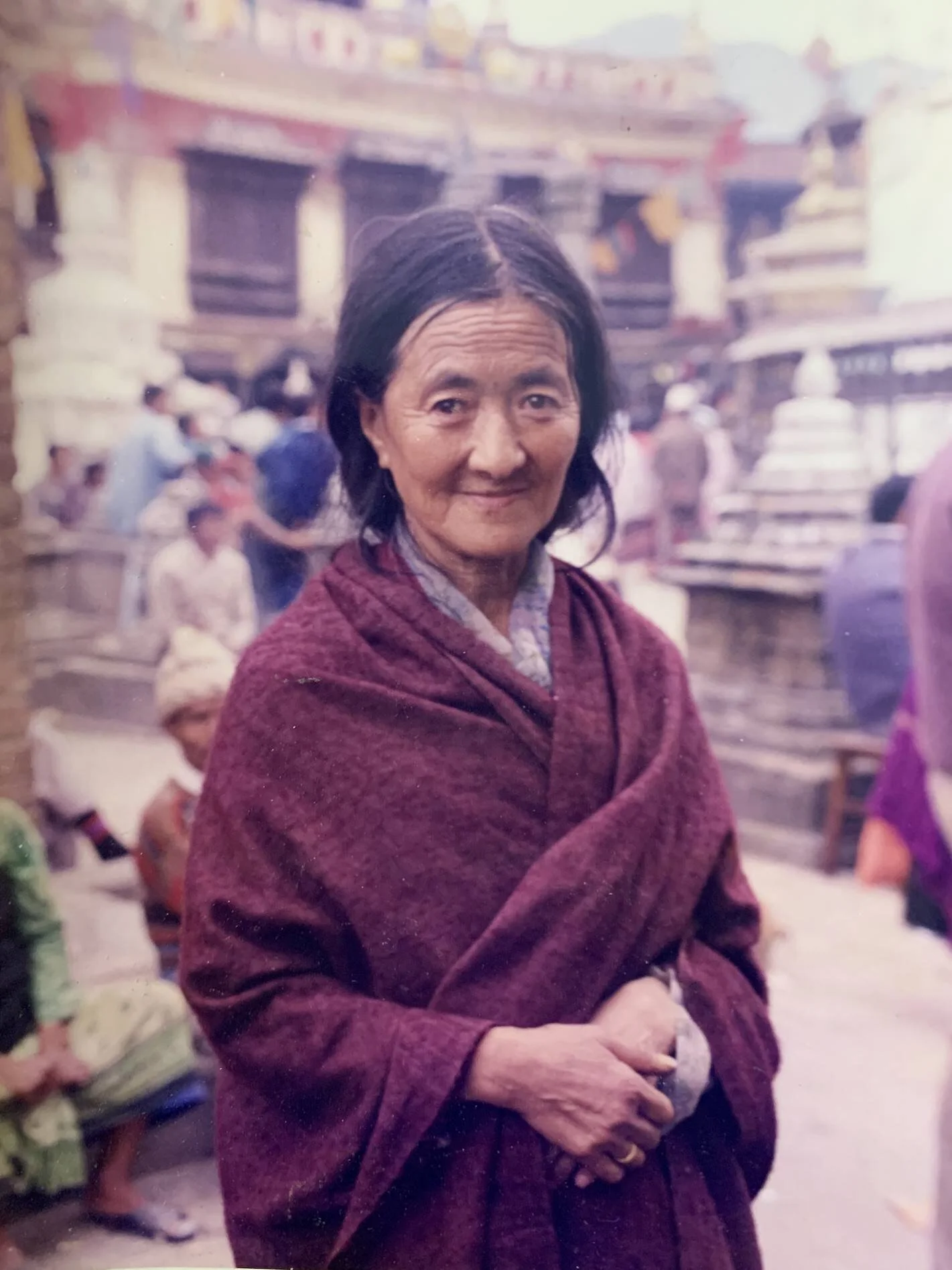 Semo Pema Yudron, daughter of HH Dudjom Rinpoche, Swayambunath, Nepal (1997)