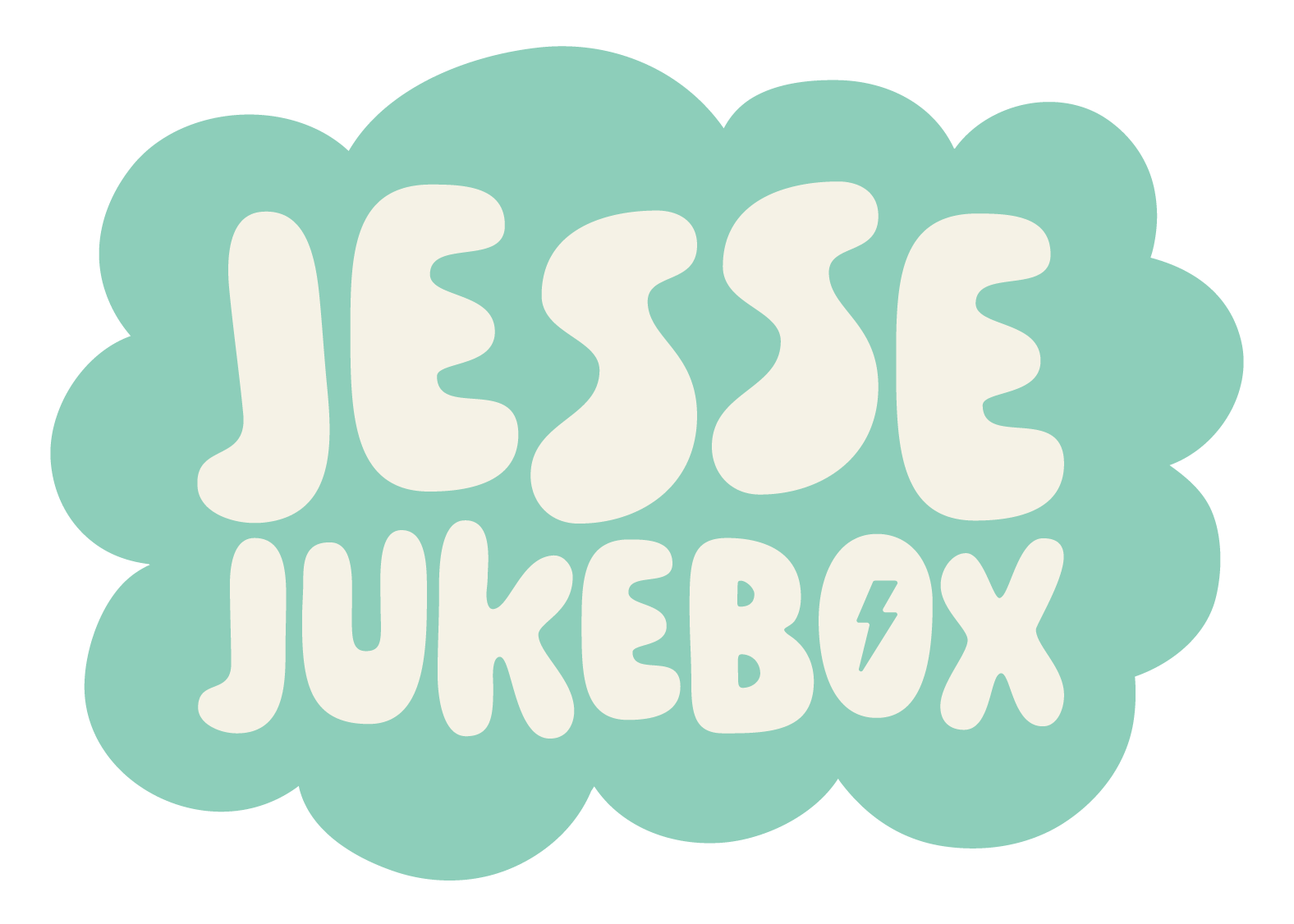 Jesse Jukebox cloud logo in aqua