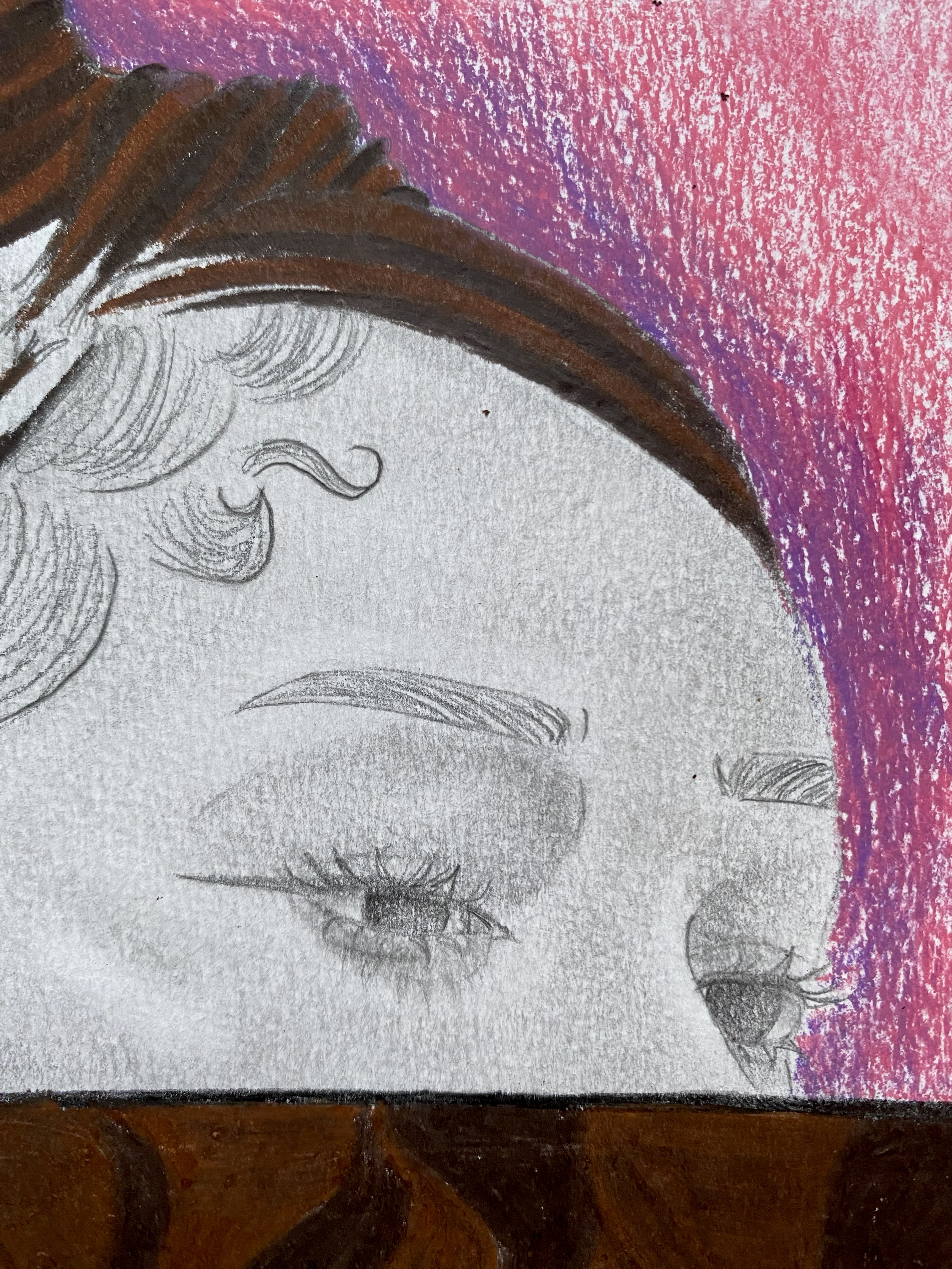 Two Stories, pencil on paper, 2022