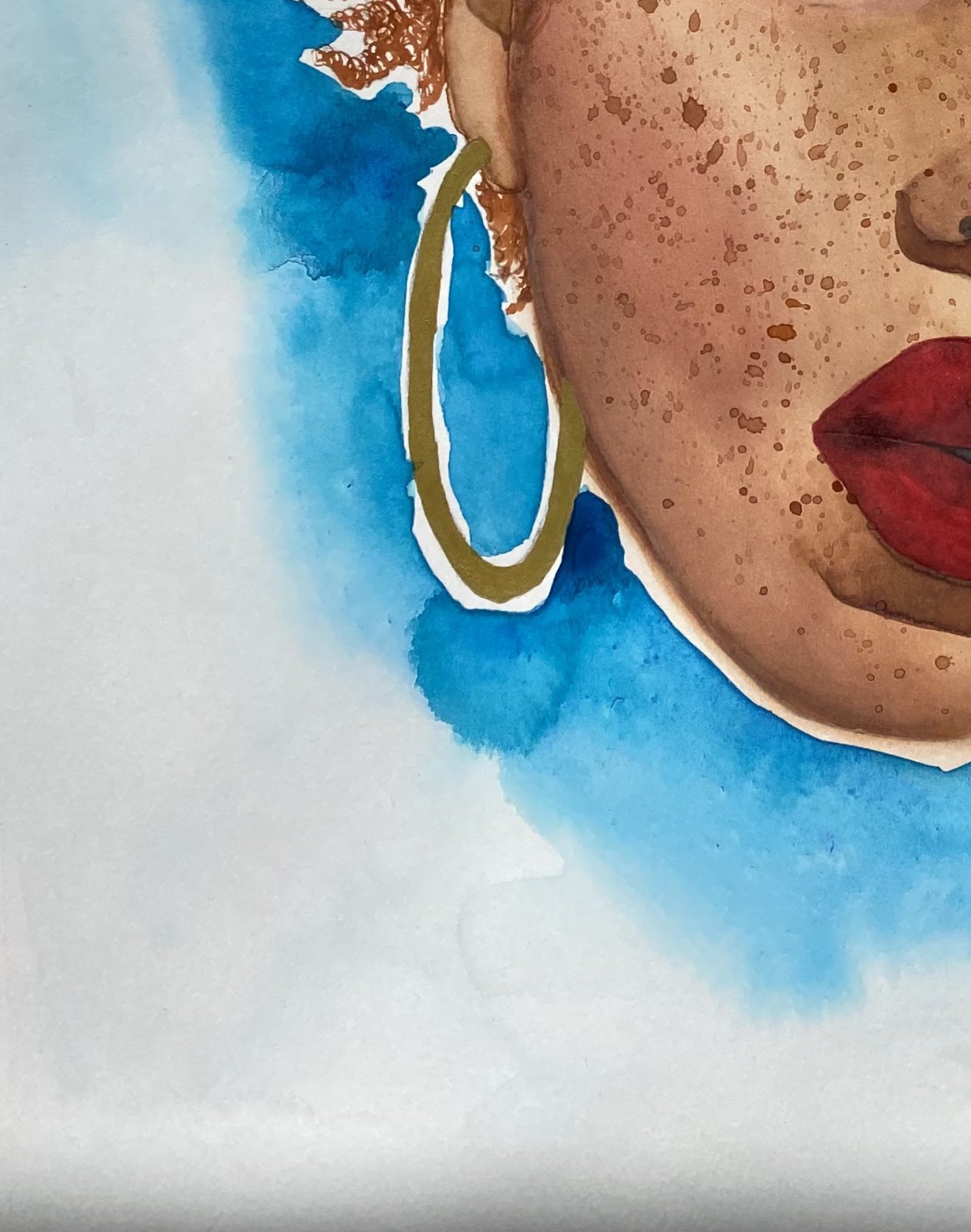 It's Up To You, watercolor on paper, 2022