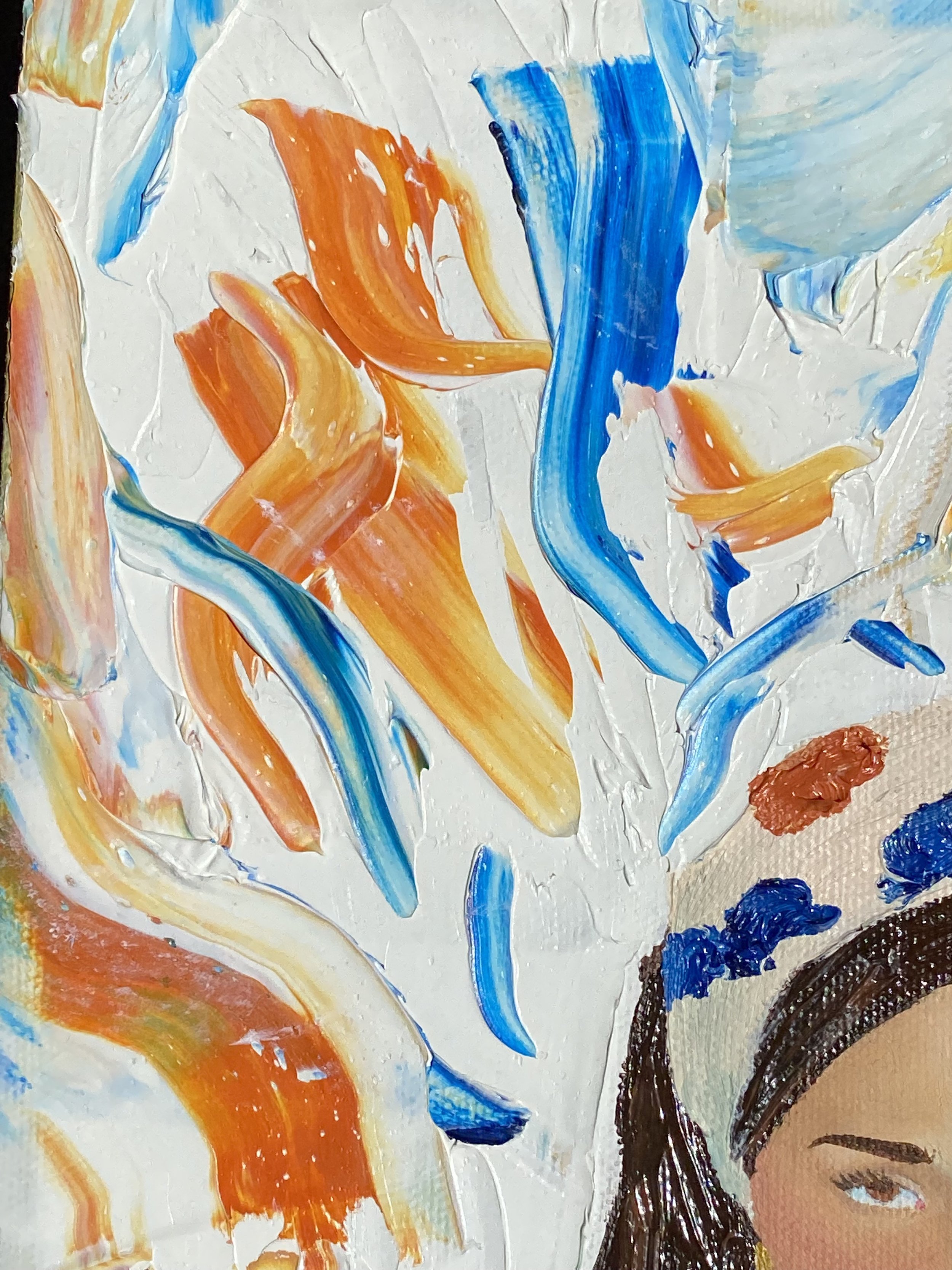 "Contrast" oil paint on canvas