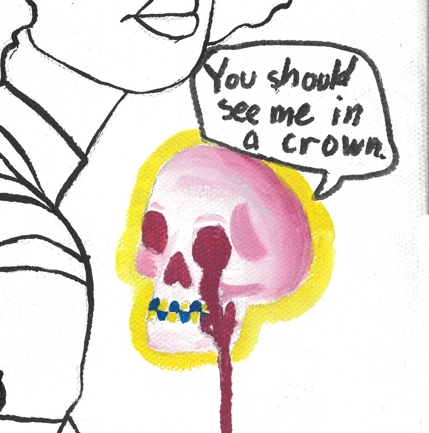 You Should See Me In A Crown, oil on canvas, 2018