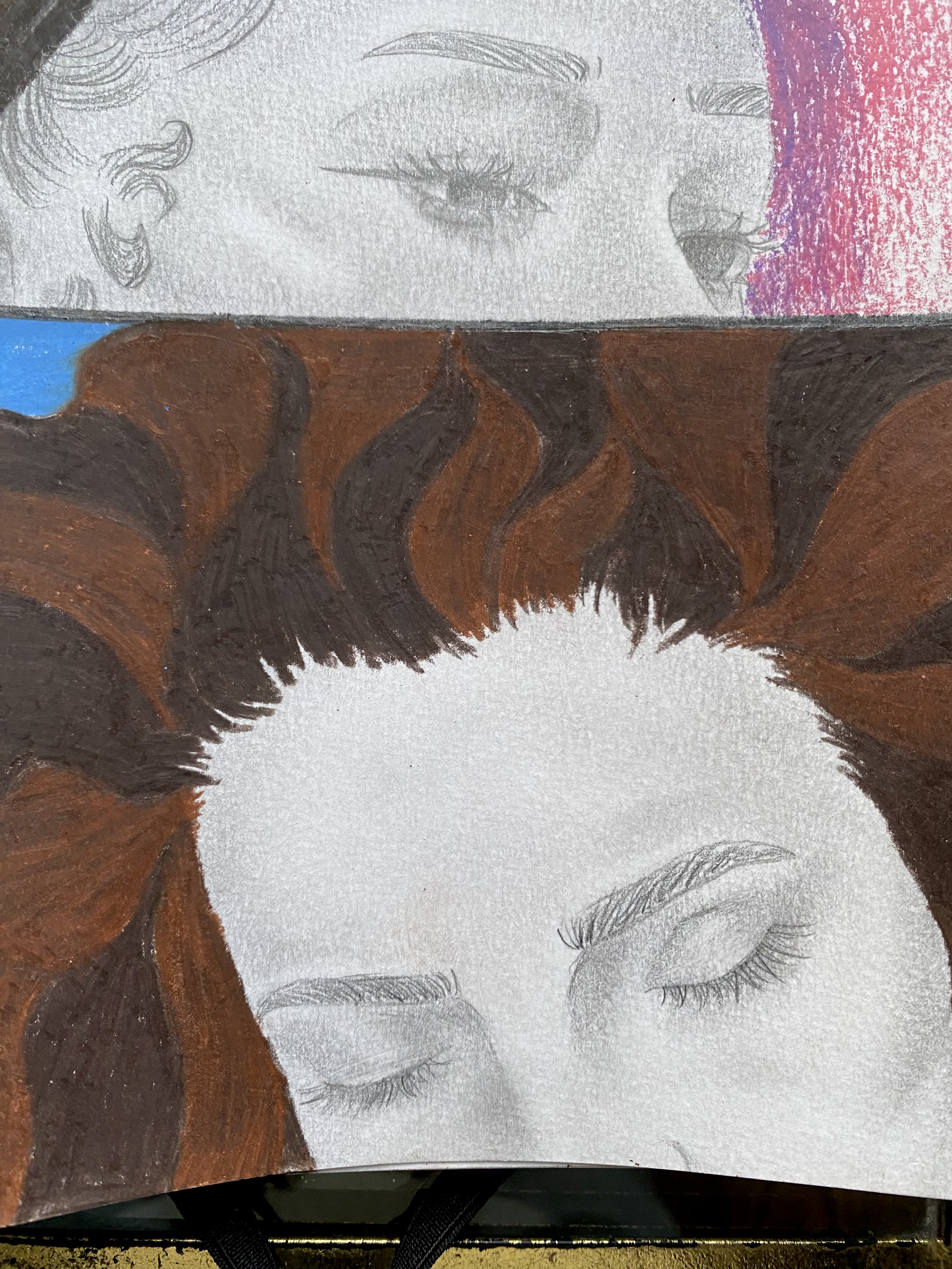 Two Stories, pencil on paper, 2022