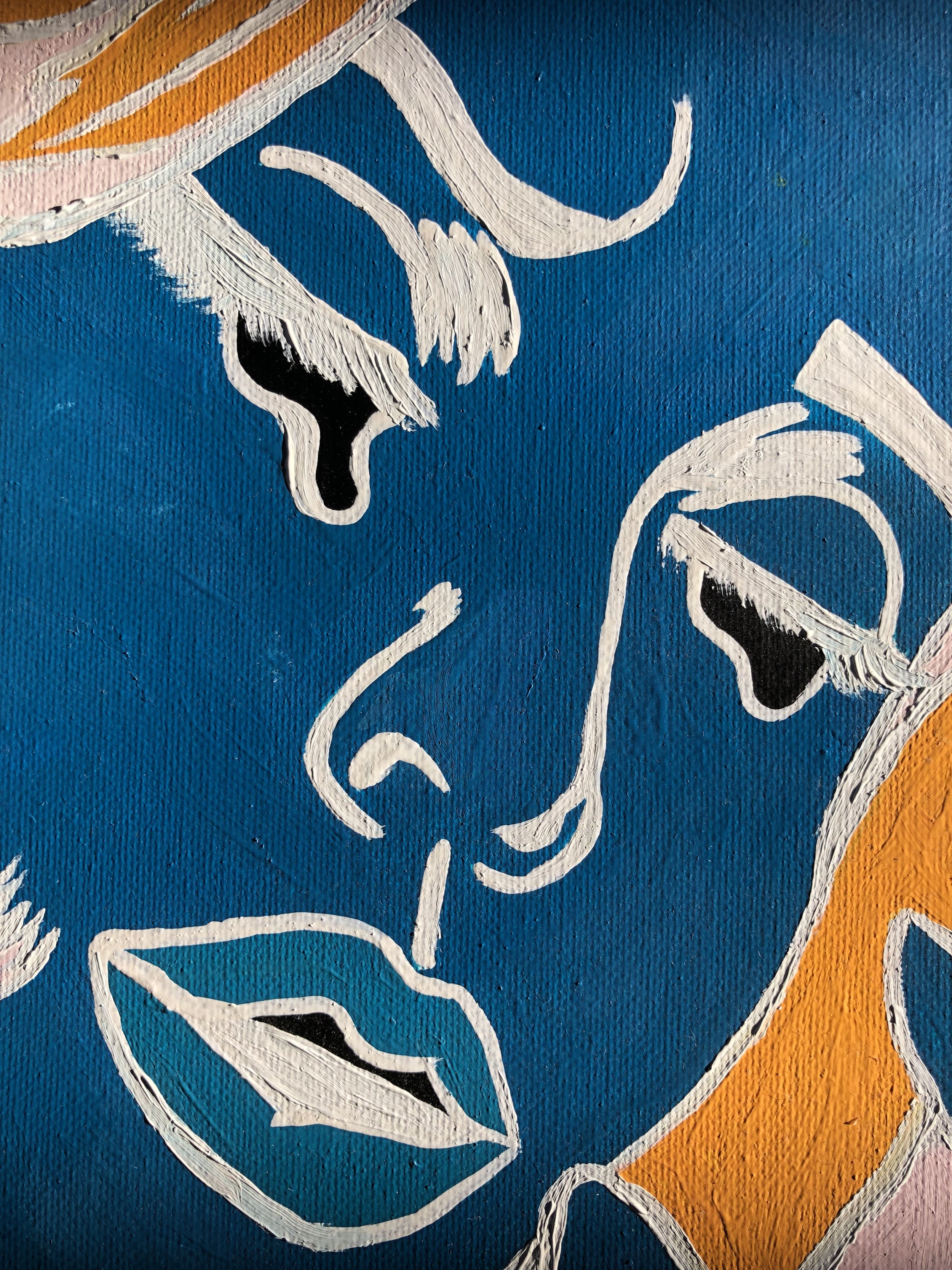 Drowning Girl, oil on canvas, 2019