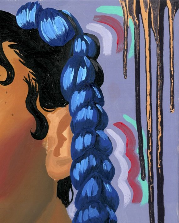 Rico Nasty, oil on canvas, 2019
