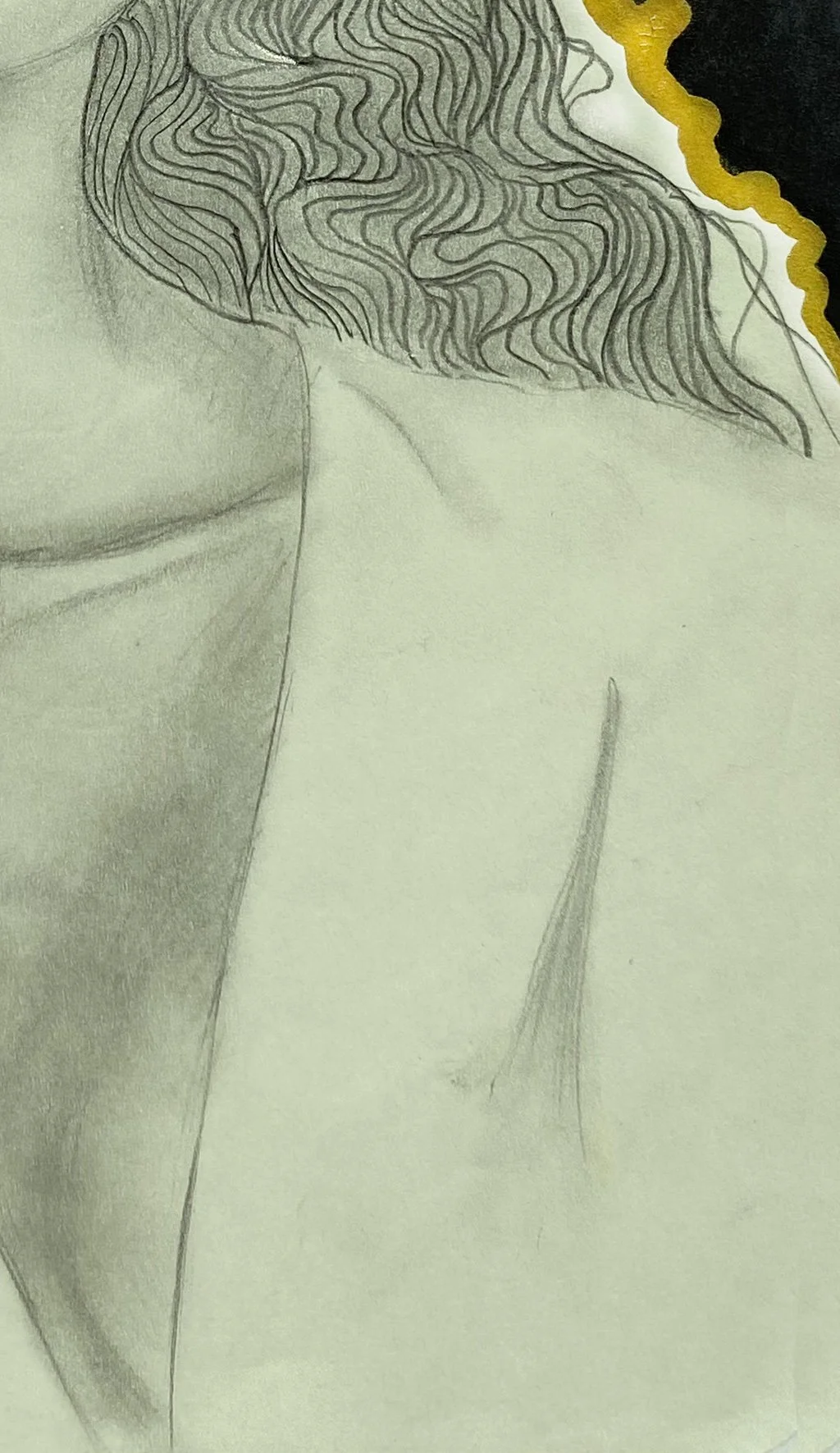 Boldly Soft, pencil and marker on paper, 2022