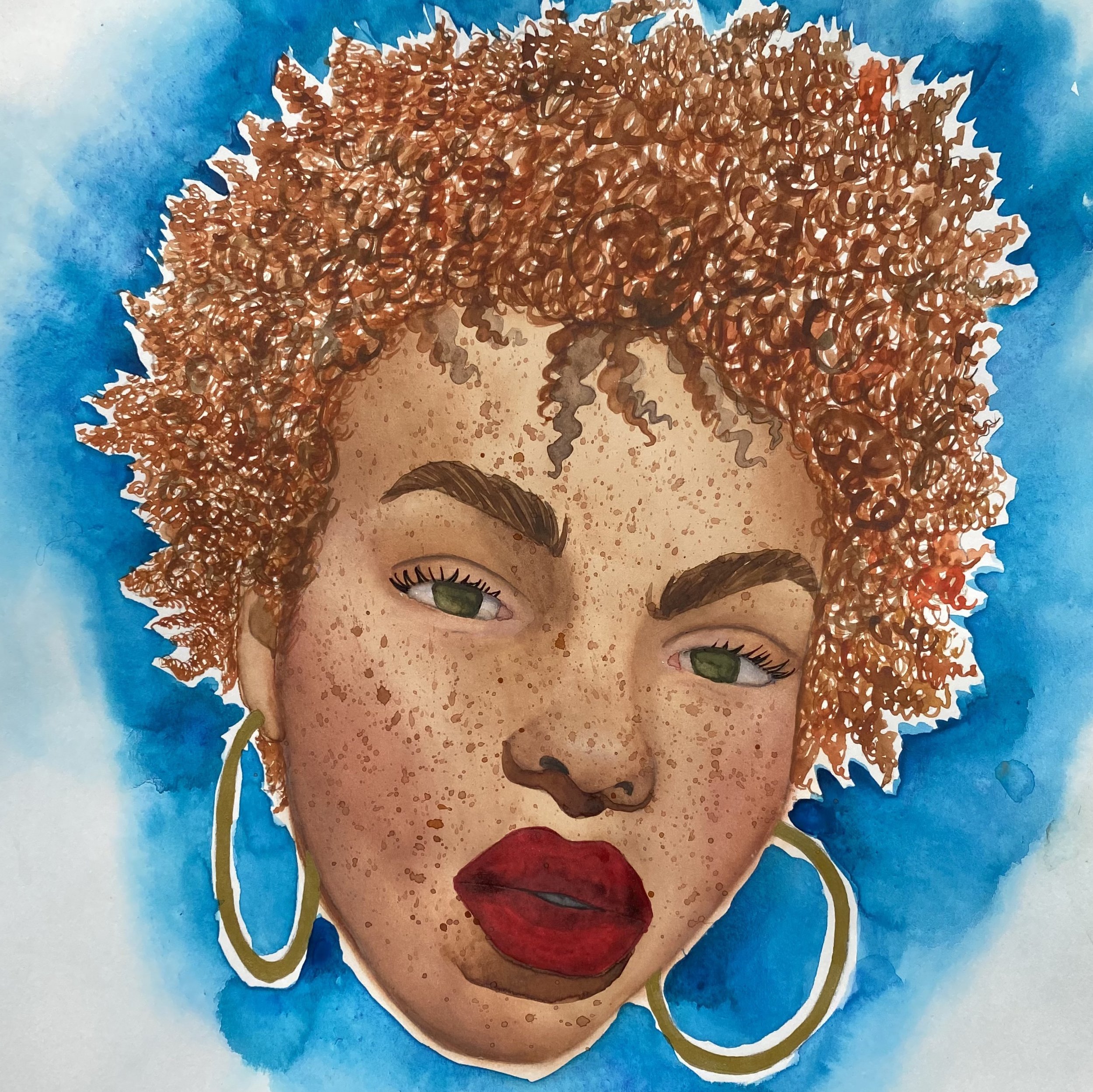 It's Up To You, watercolor on paper, 2022