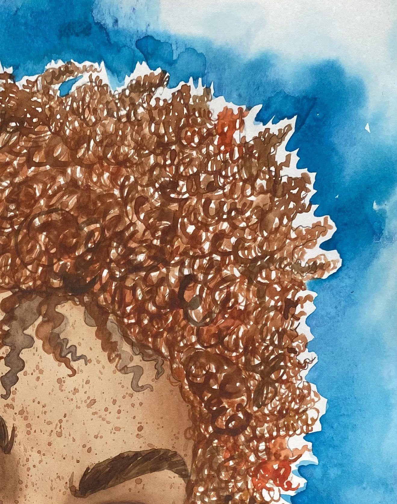 It's Up To You, watercolor on paper, 2022