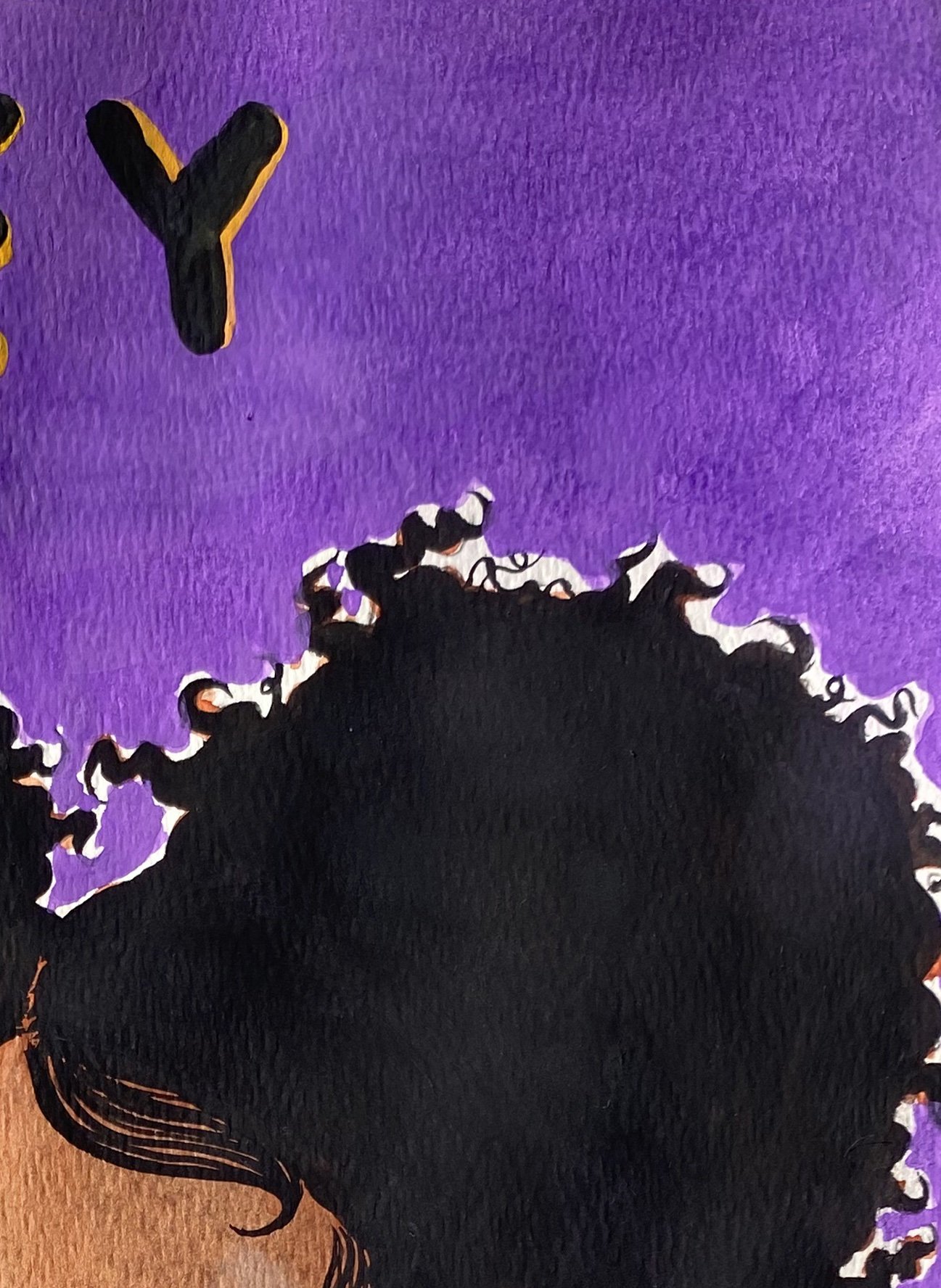 "Hey Lover" watercolor on paper, 2023