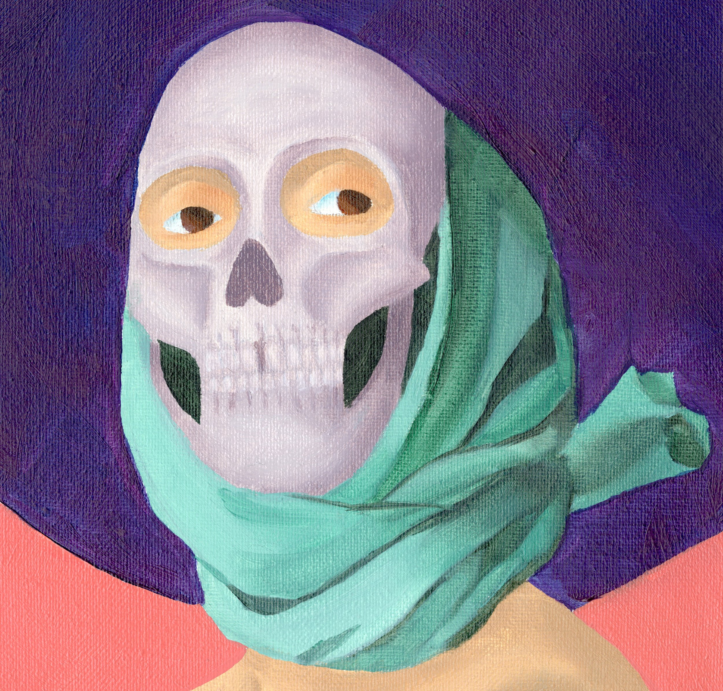 Masked, oil paint on canvas, 2021