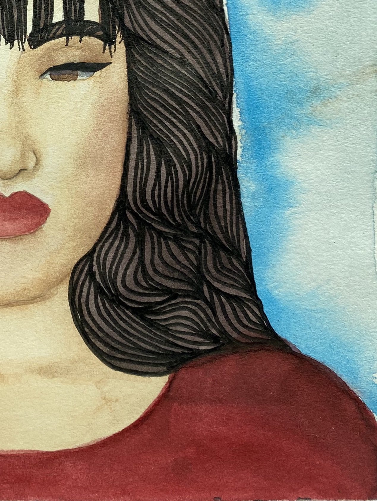 Do What You Gotta Do, watercolor and pen on paper, 2021