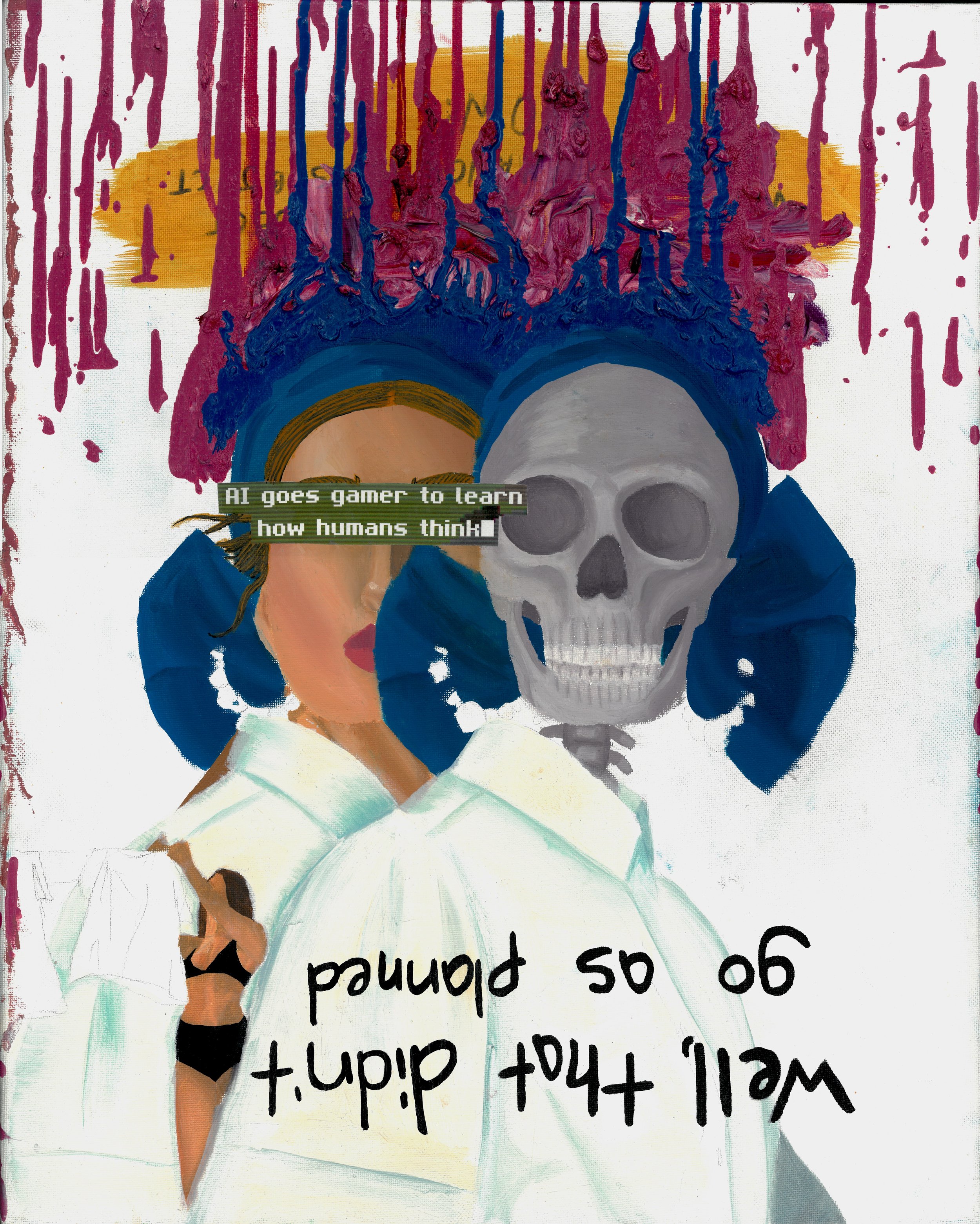 That Didn't Go As Planned, oil paint on canvas, 2020